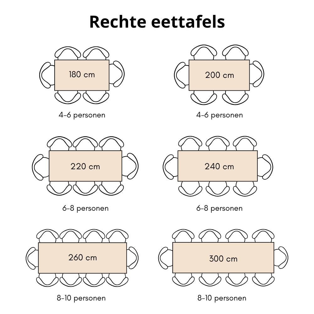 Eettafel Arvu - Mangohout Rechthoek