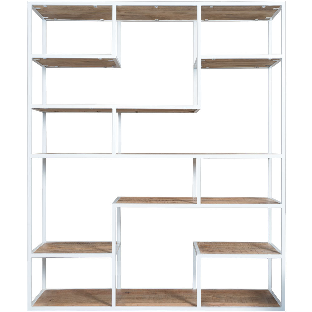 Compartment cabinet Huub White 210 x 145 cm - Room divider