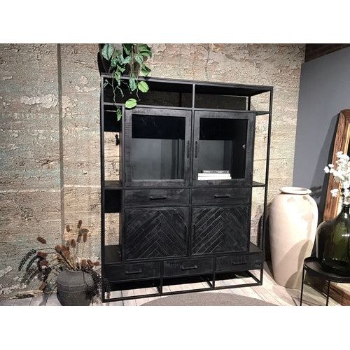 jax black display cabinet