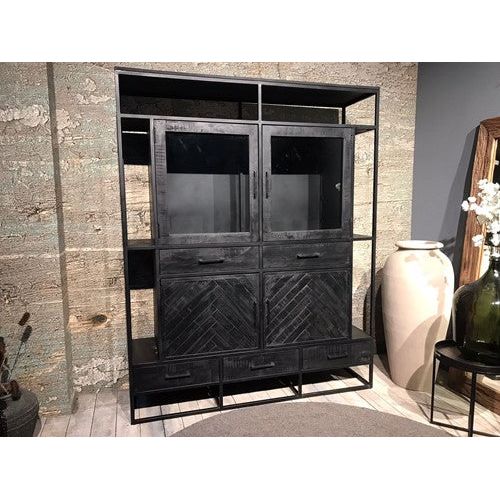 jax black display cabinet