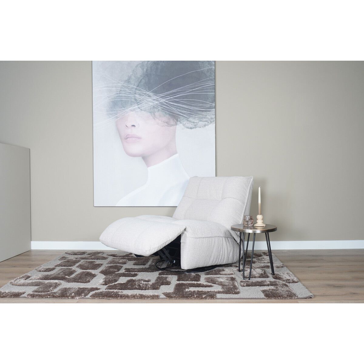 Vloerkleed Liana Bruin 160 x 230 cm