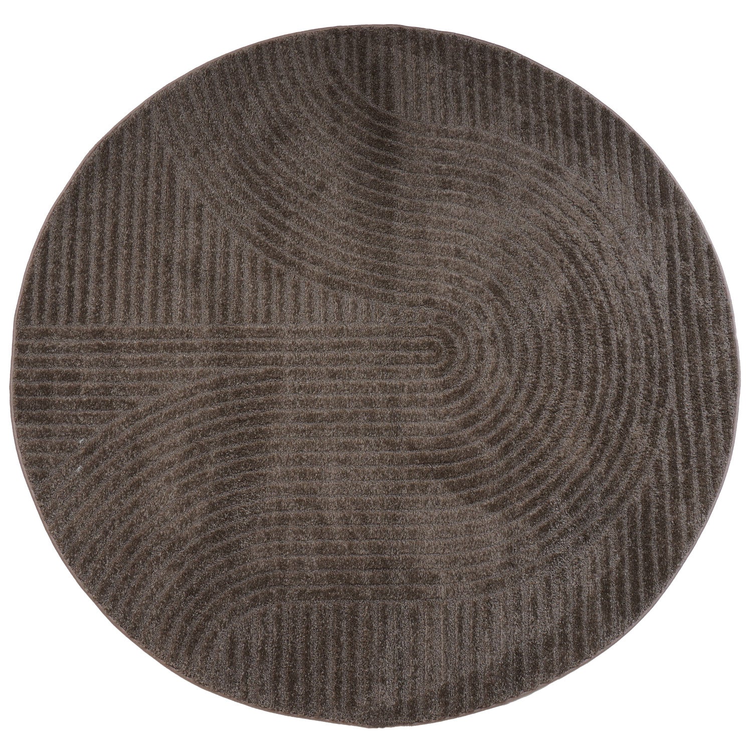 Vloerkleed Ella Brown Rond Rond