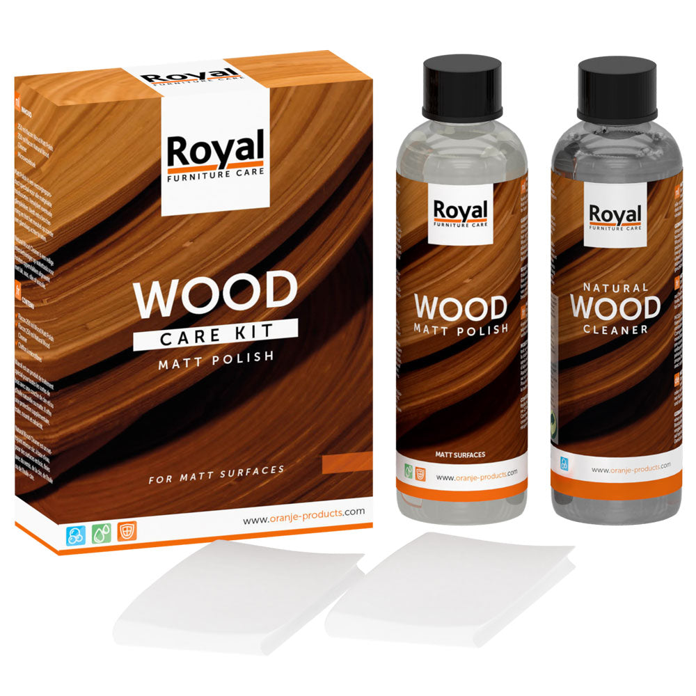 Wood Care Kit Matt Polish 2x 250 ml