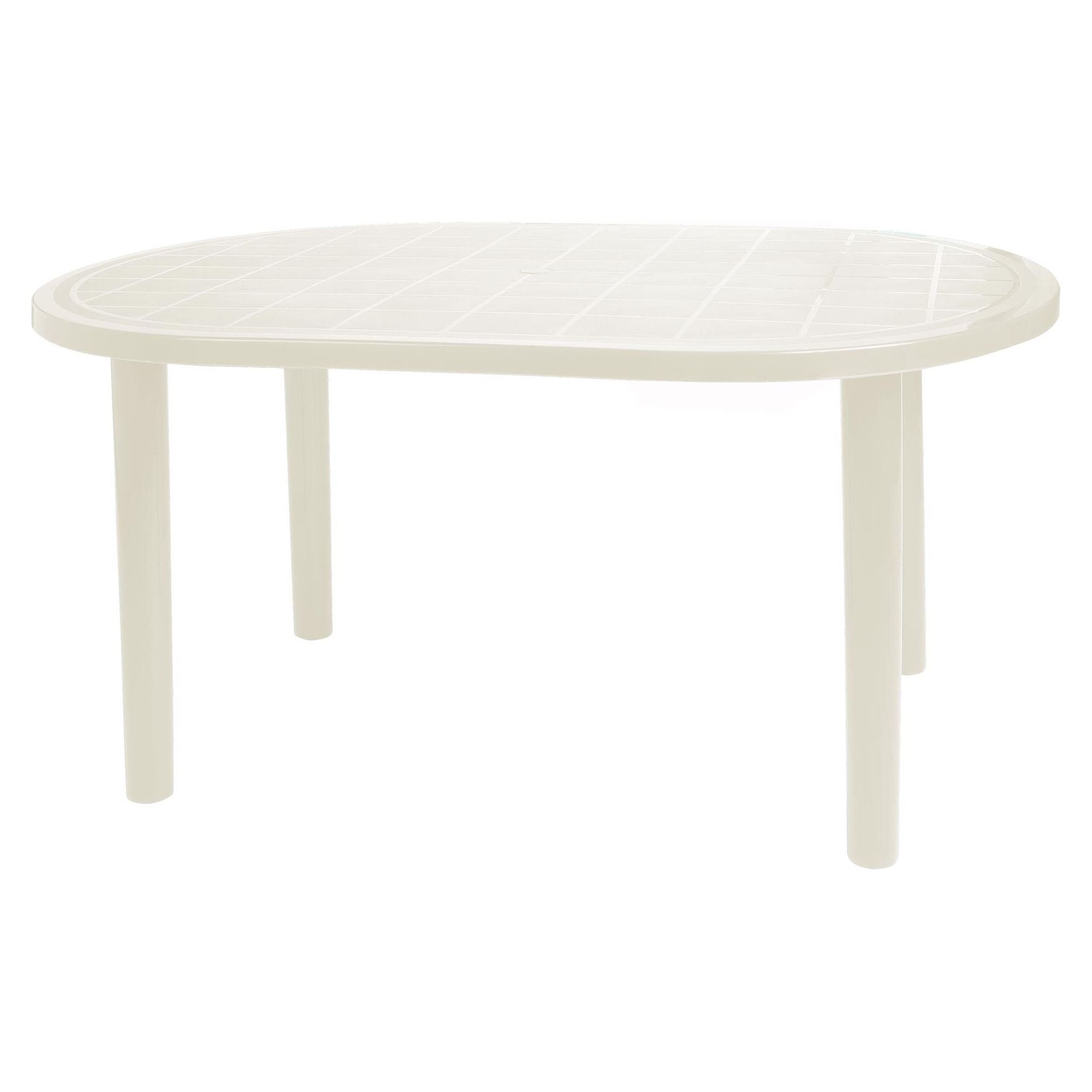 Garbar gala ovale tafel buiten 140x90 wit