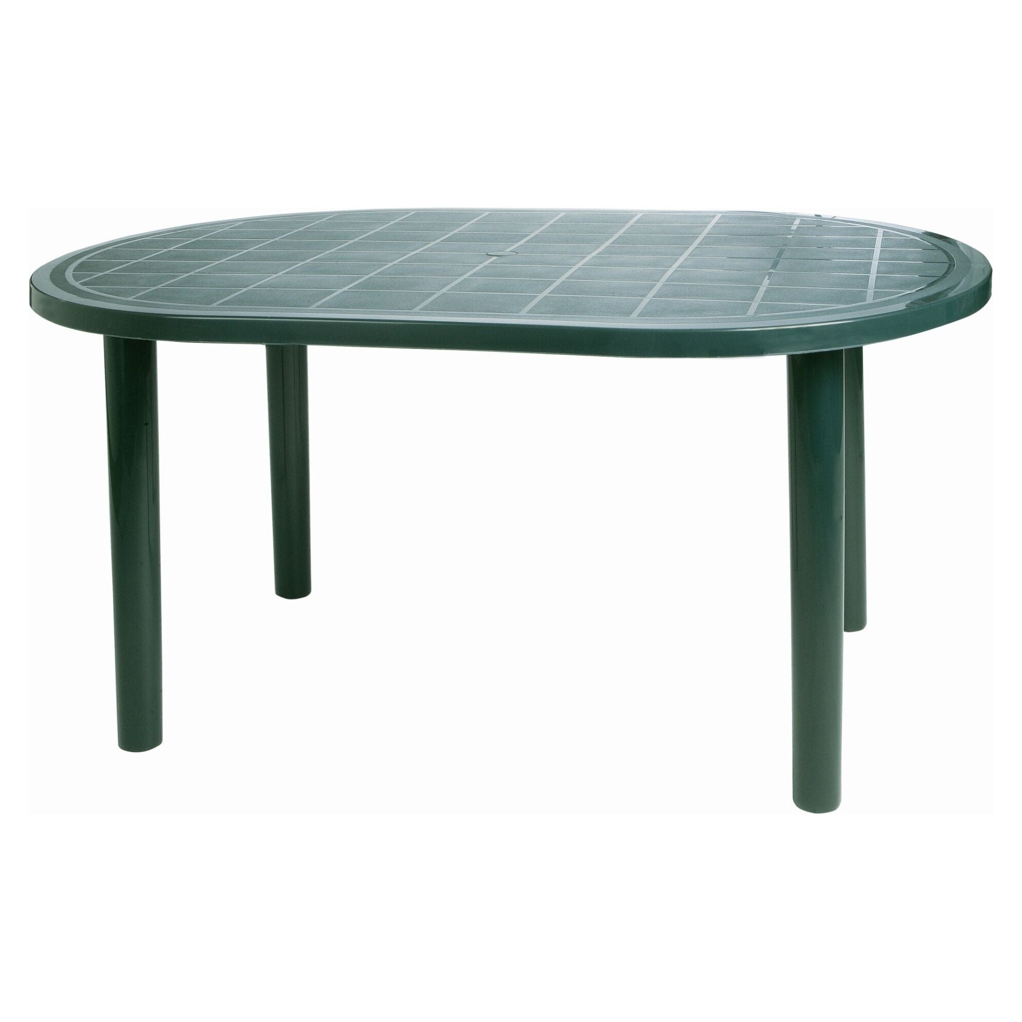 Garbar Gala Oval table outdoor 140x90 dark green