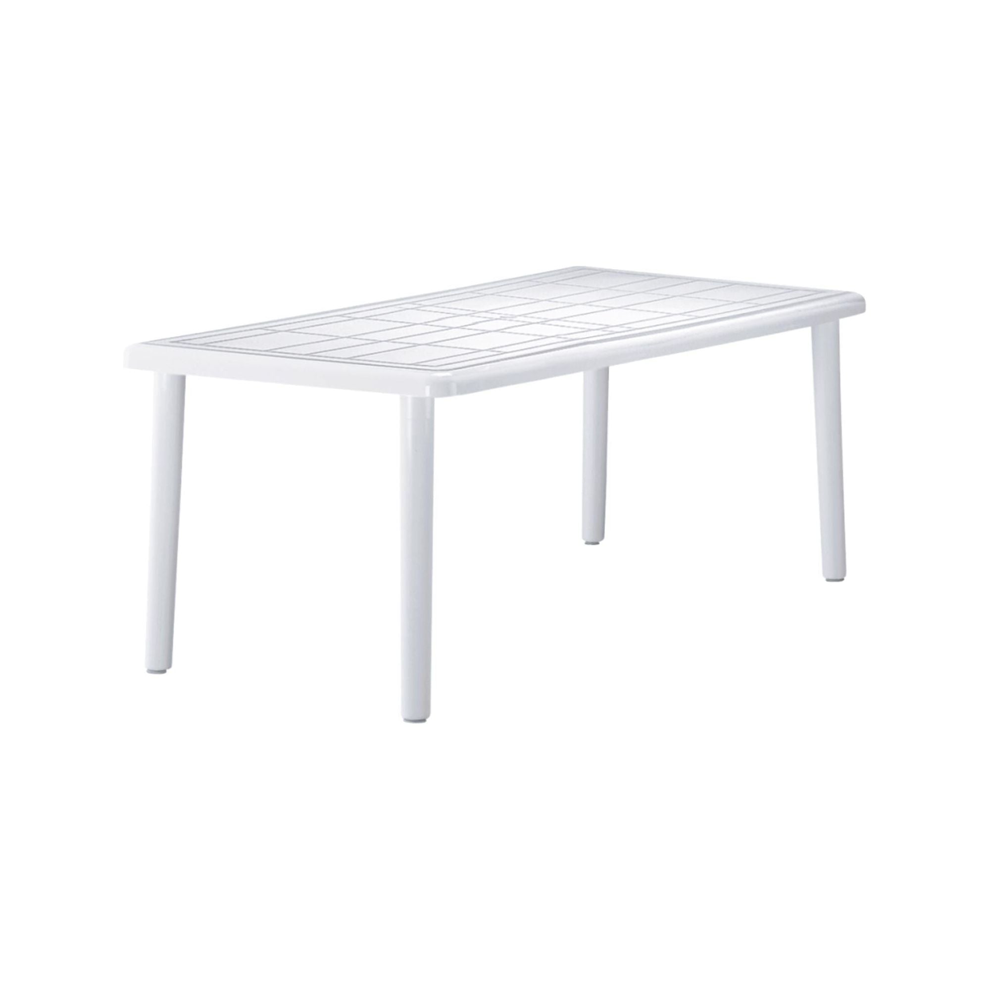 Garbar sevilla rectangular table outdoor 180x90 white