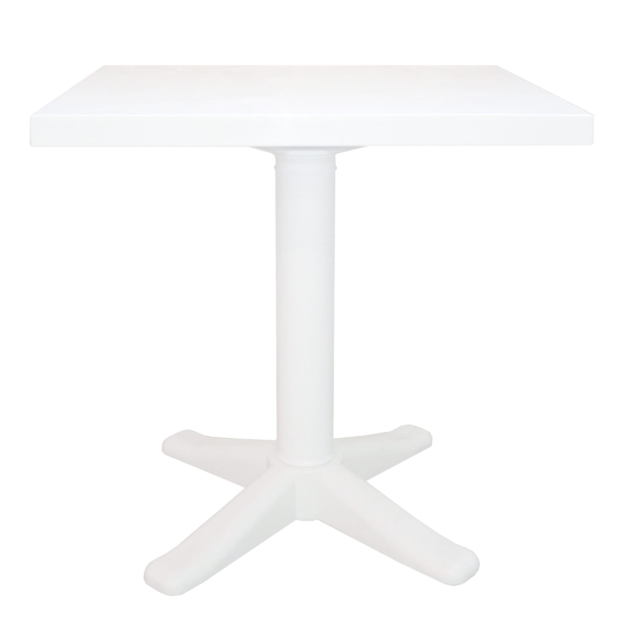 Garbar esculapi vierkante tafel buiten 70x70 wit