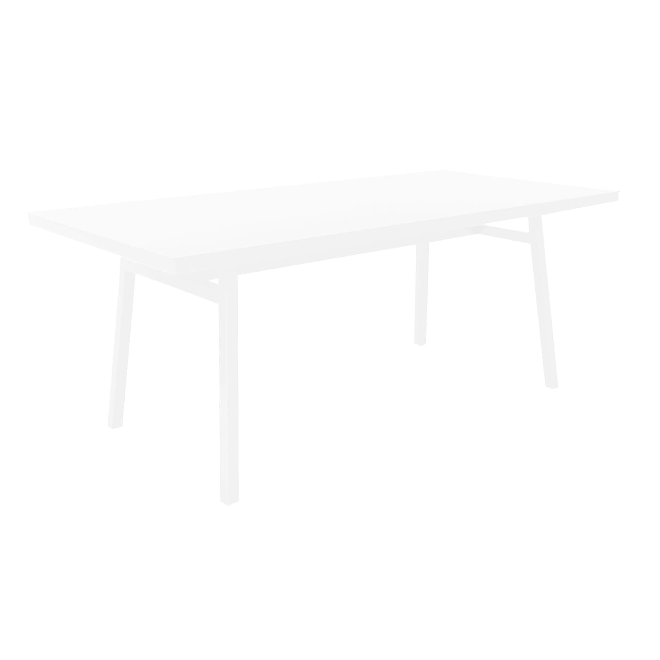 Milano rechthoekige tafel 180x90 wit