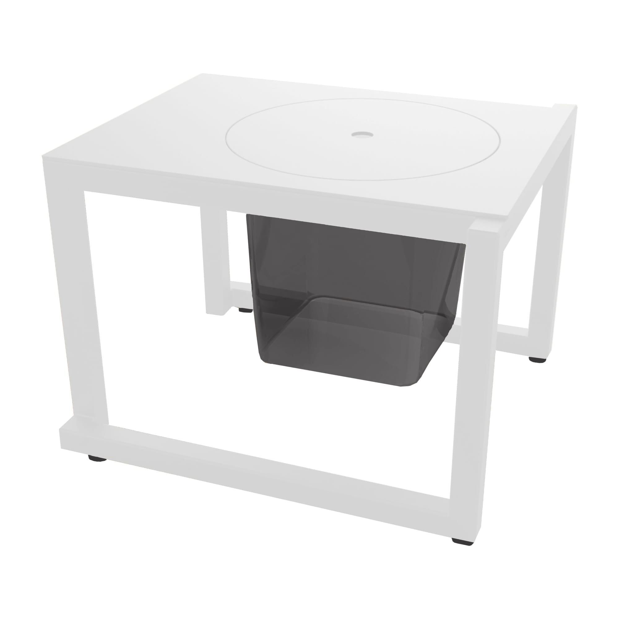 Resol Milano side table indoors, outdoors 50x45 white