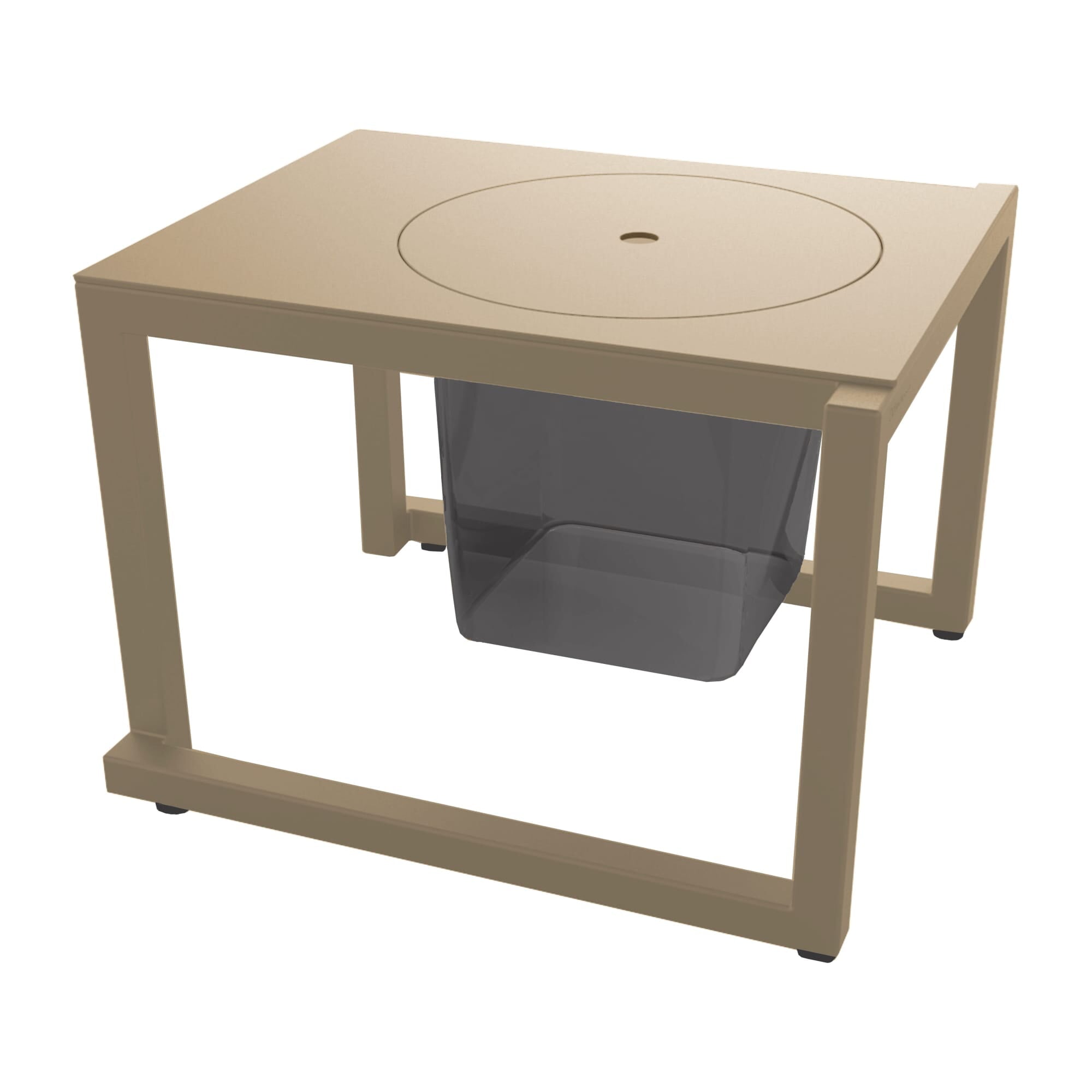 Resol Milano side table indoors, outdoors 50x45 sand