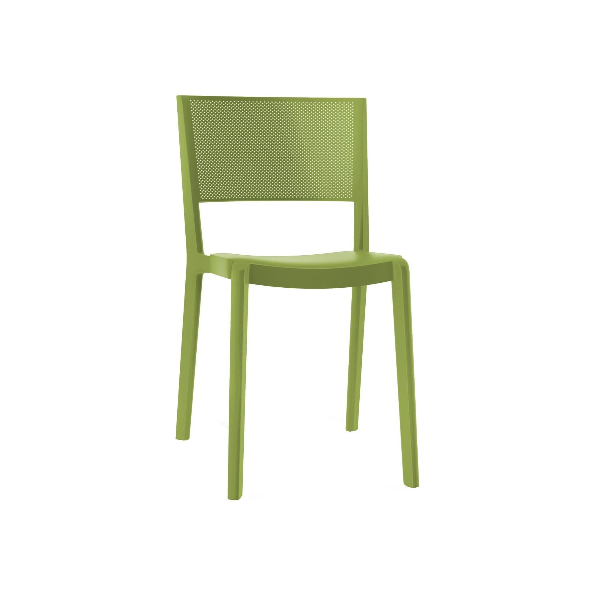 Resol spot chair indoors, outdoor olive green