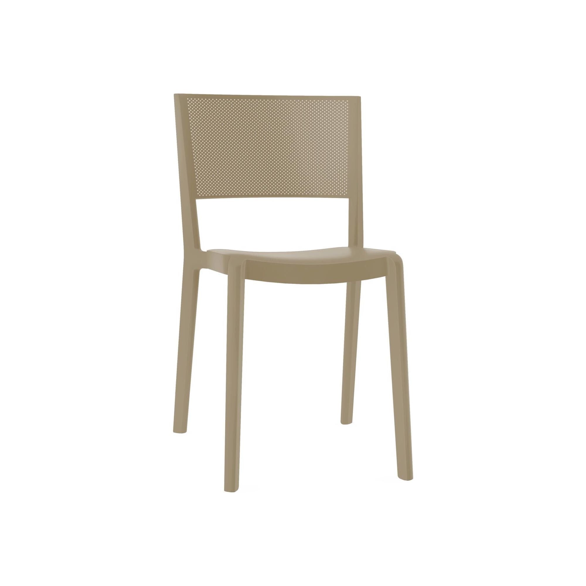Resol spot chair inside, sand outside