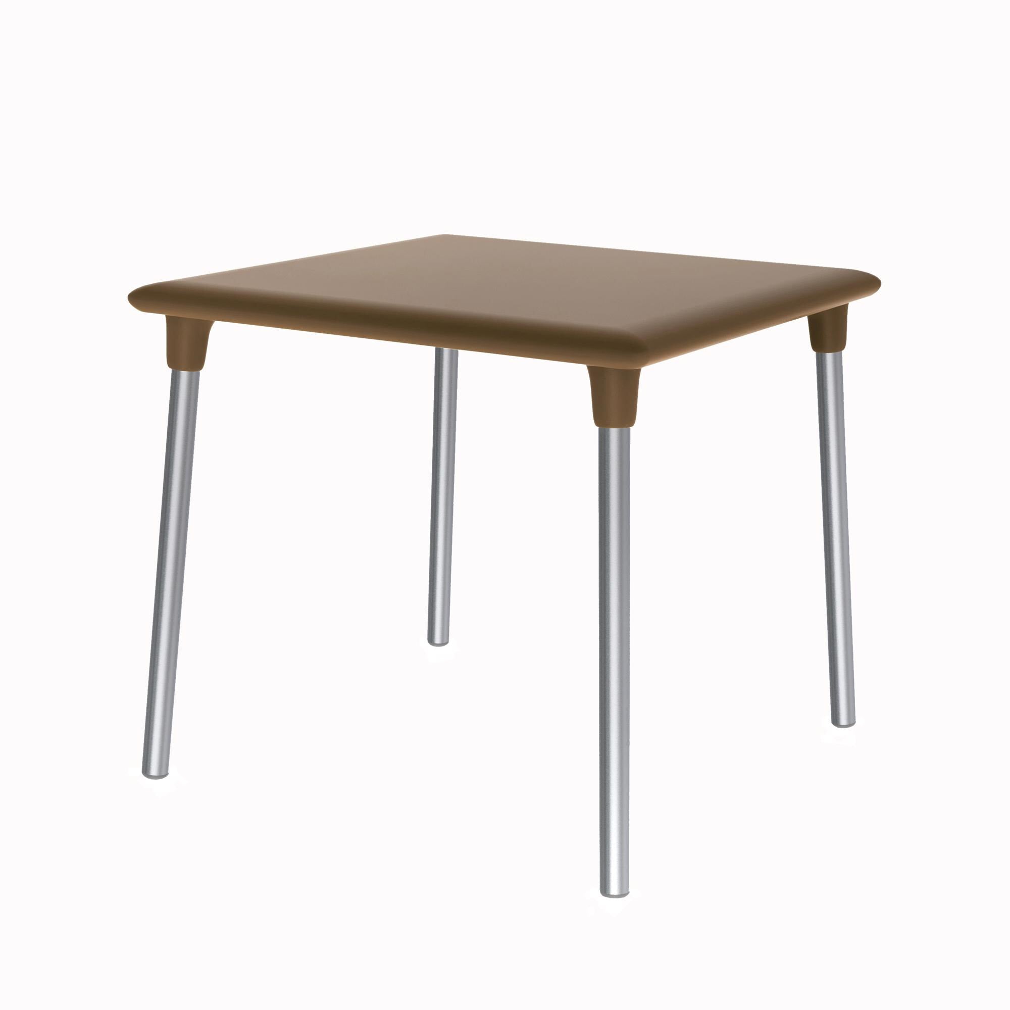 Resol new flash square table inside, outside 90x90 chocolate