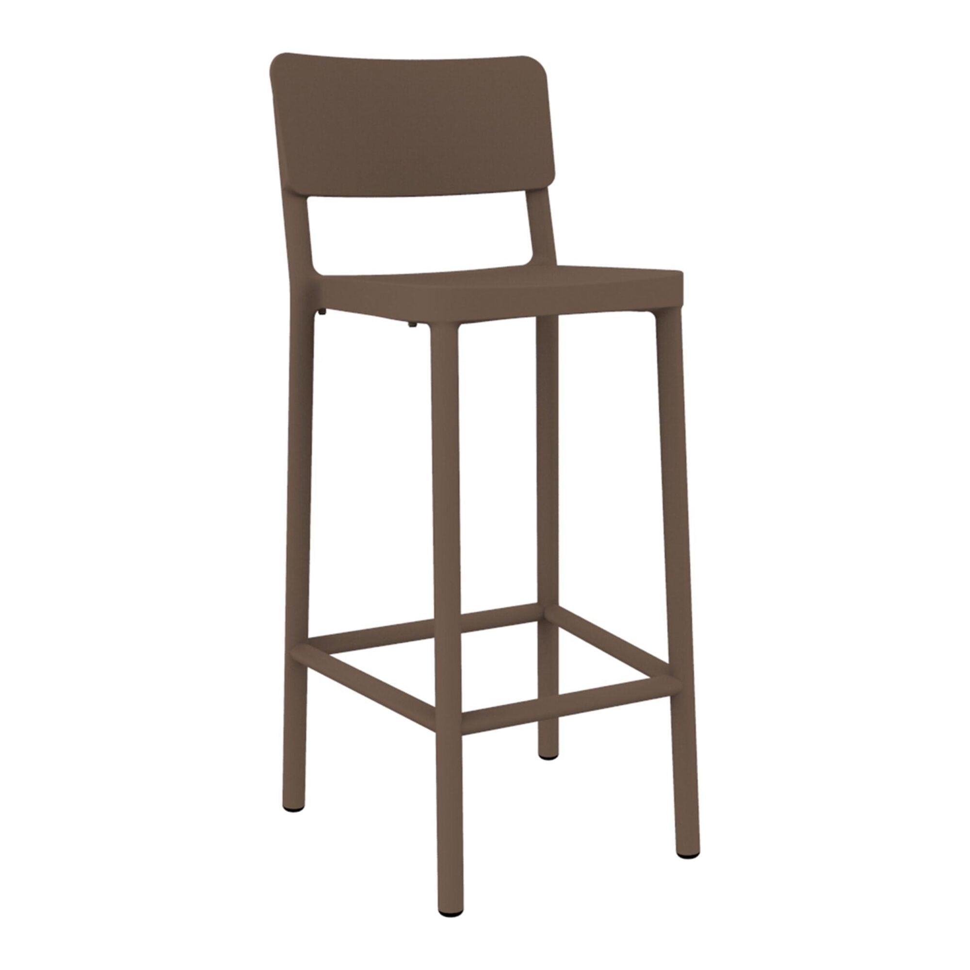Resol lisboa high chair indoors, chocolate outdoors