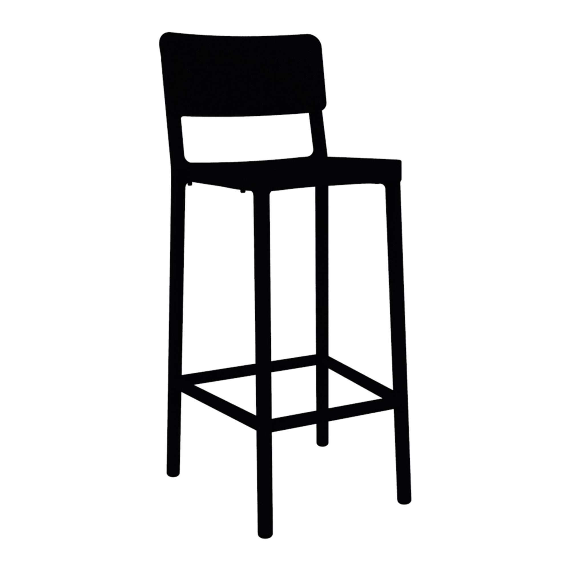 Resol lisboa high stool inside, black outside