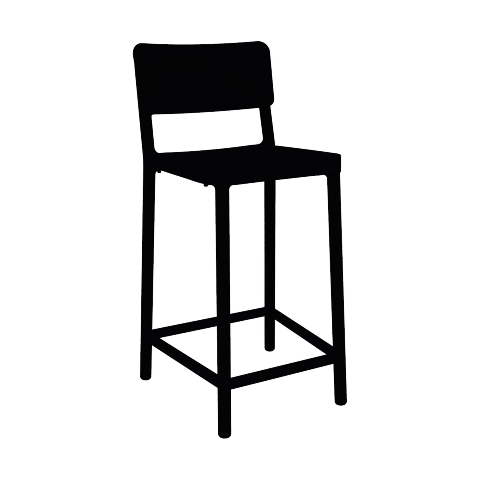 Resol lisboa medium stool inside, black outside