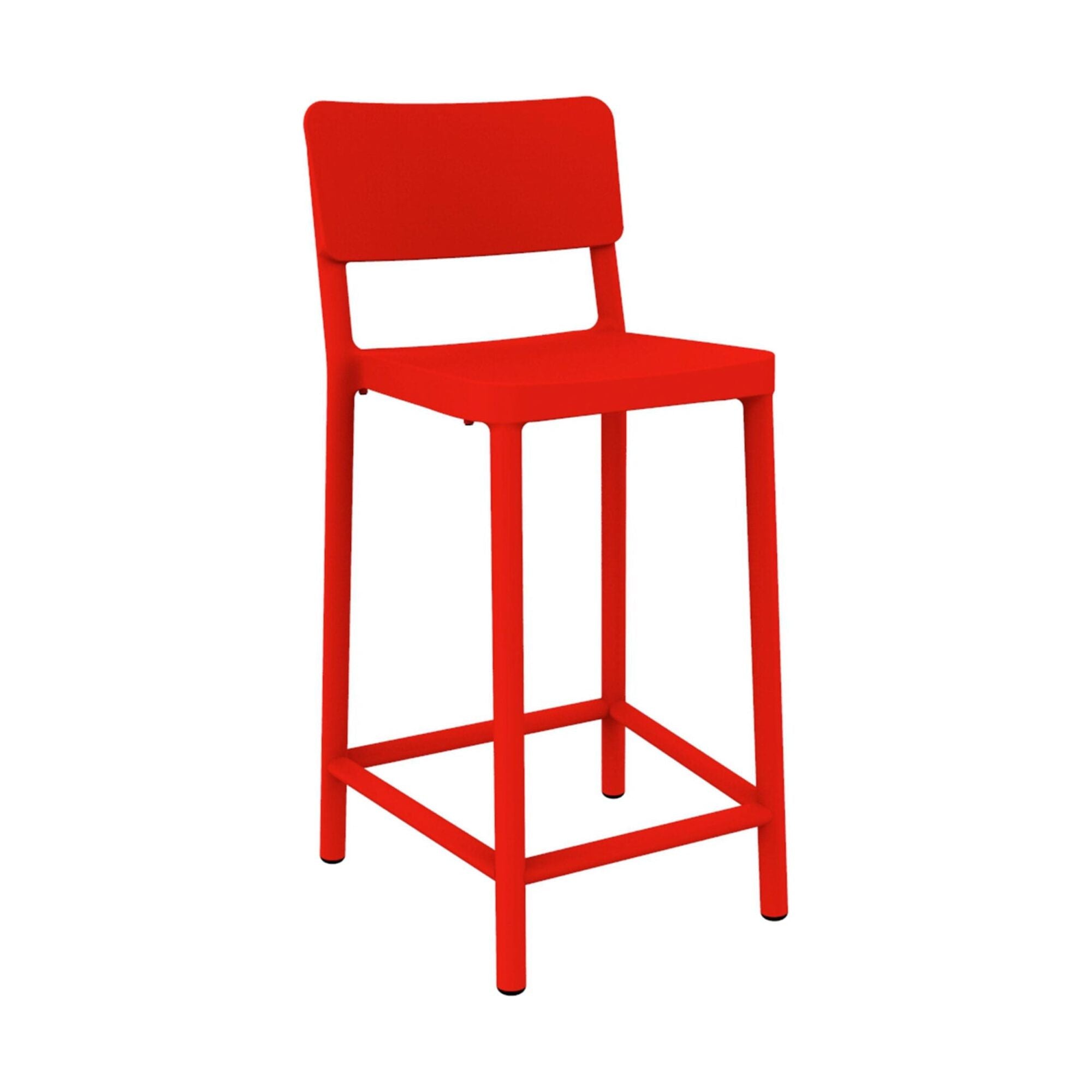 Resol lisboa medium stool inside, red outside