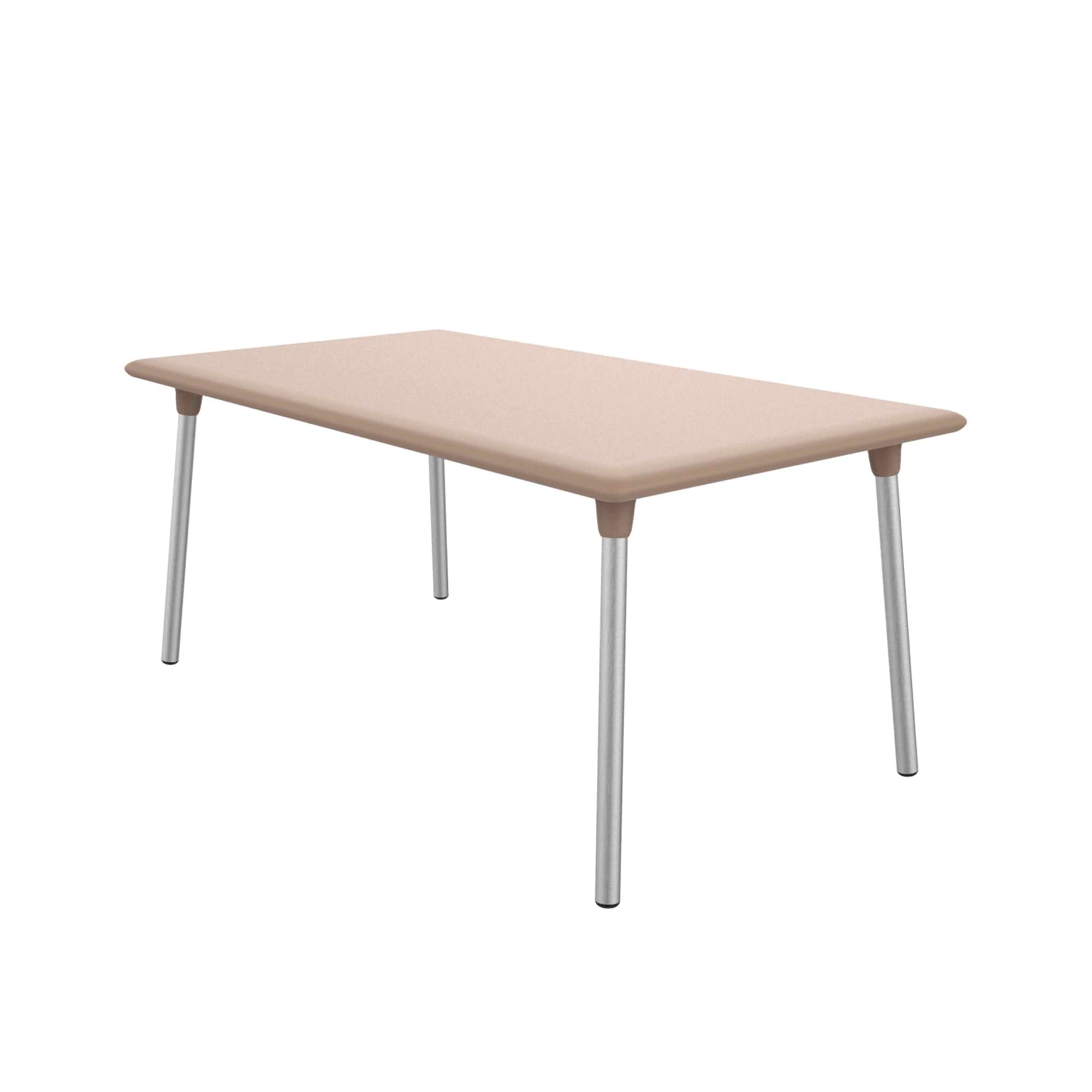 Sflits rechthoekige tafel 160x90 zandkleur