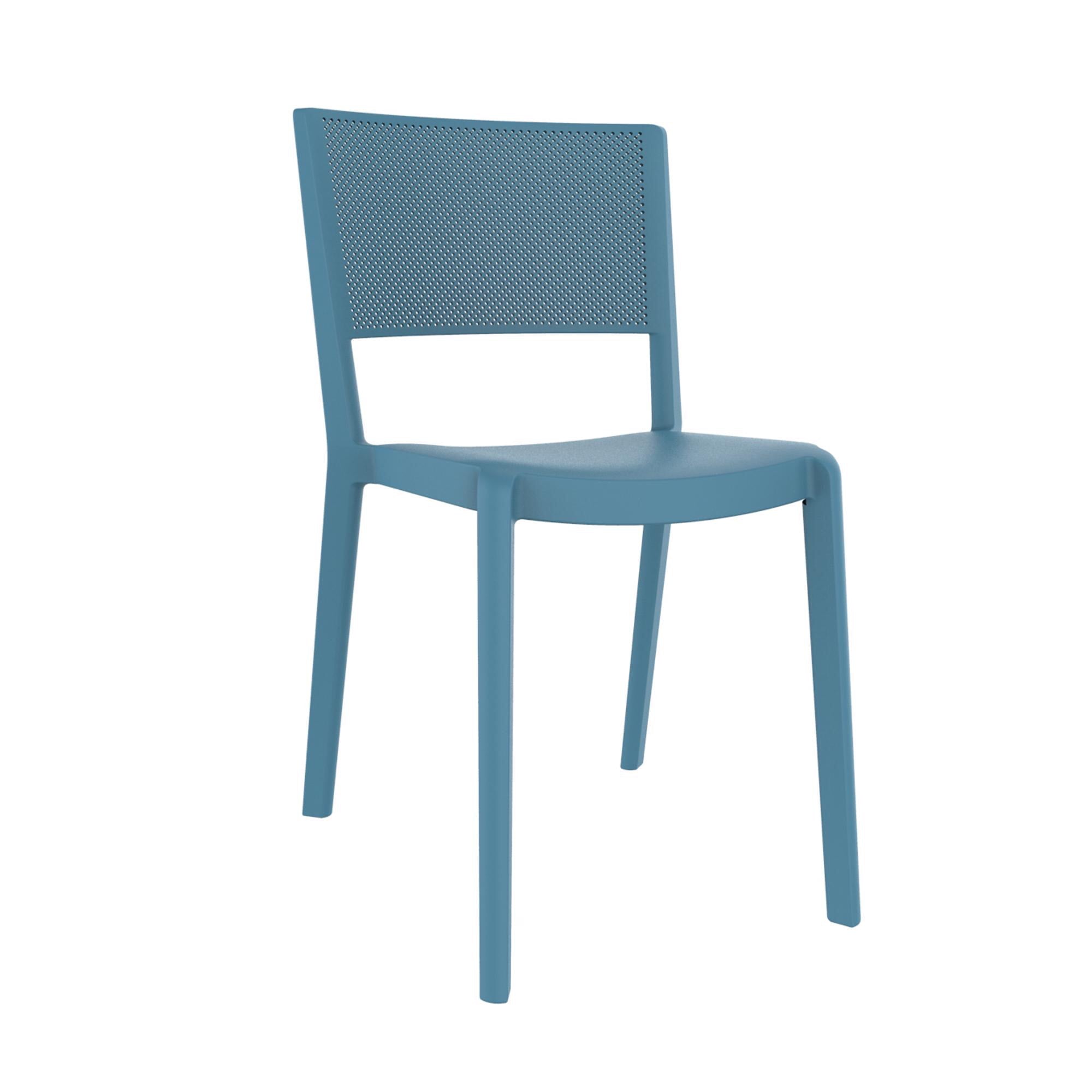 Resol spot chair inside, retro blue outside