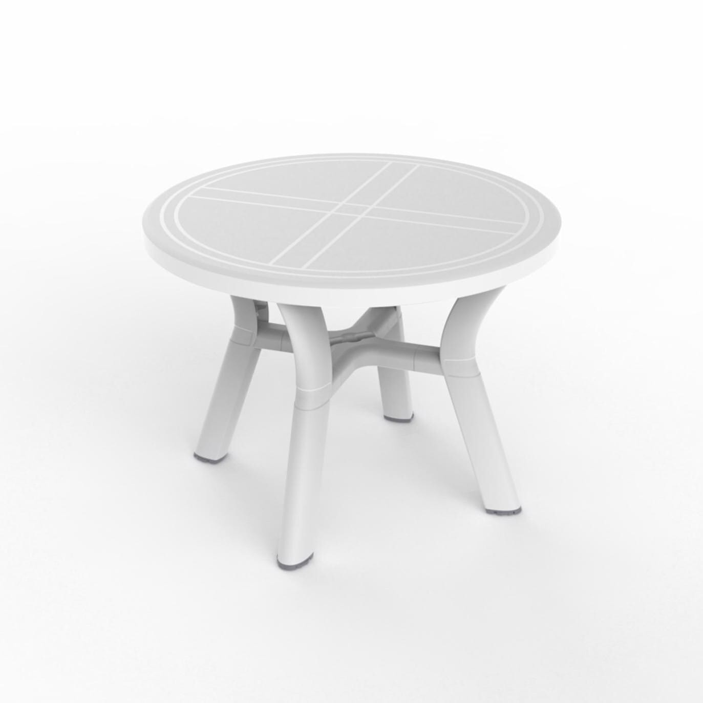 Garbar jazmin round table outdoor Ø100 white