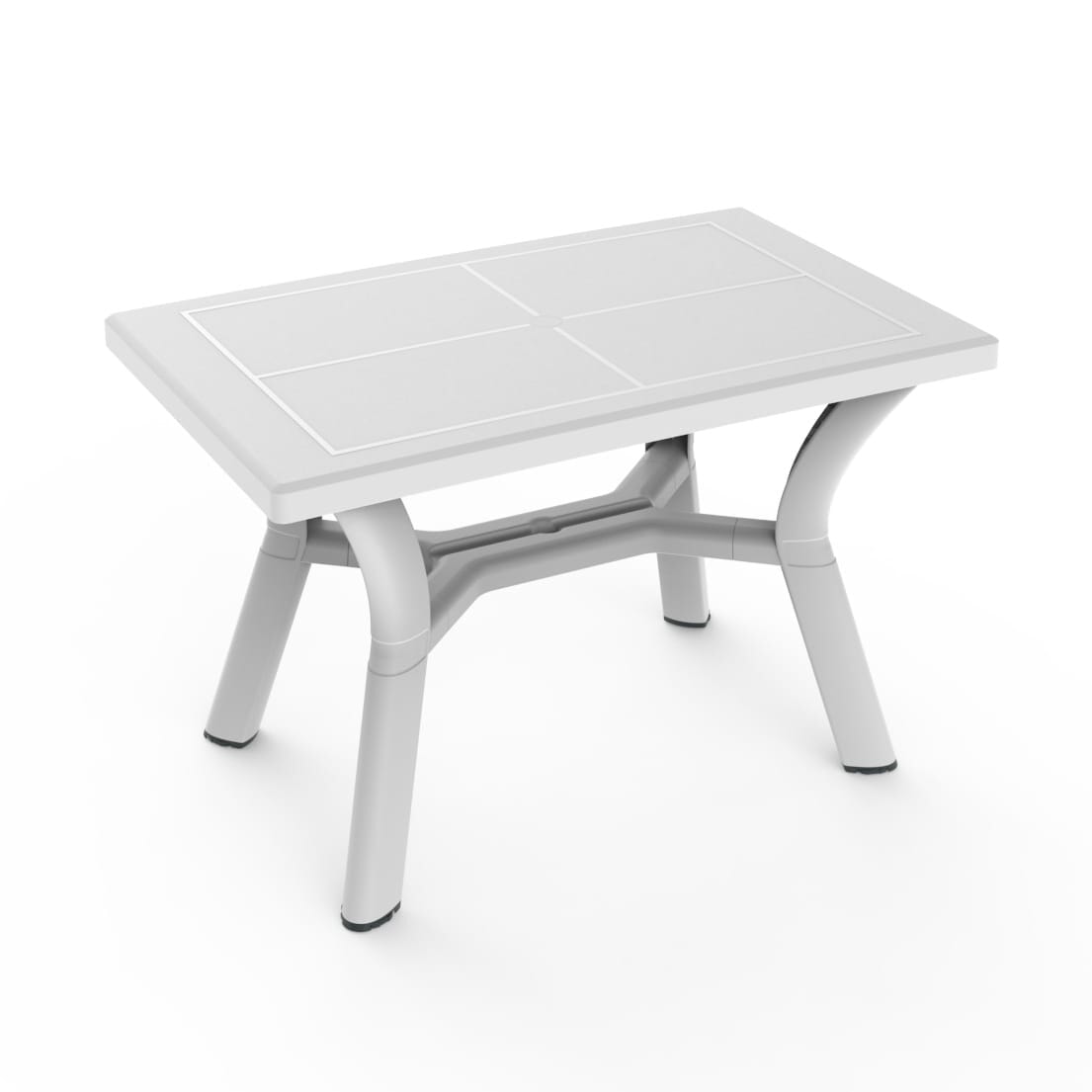 Garbar dalia rechthoekige tafel buiten 115x72 wit
