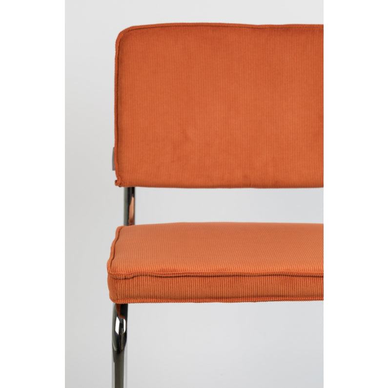 Chair ridge rib orange 19a | 2 stuks