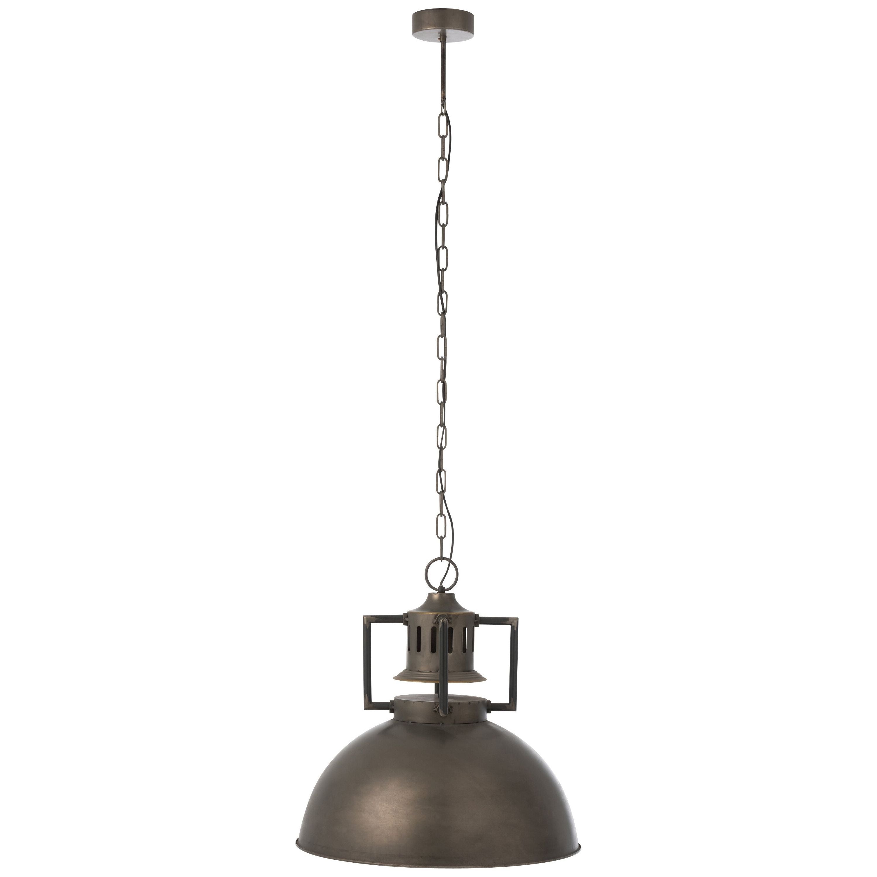 Hanging Lamp Industrial Metal Gray