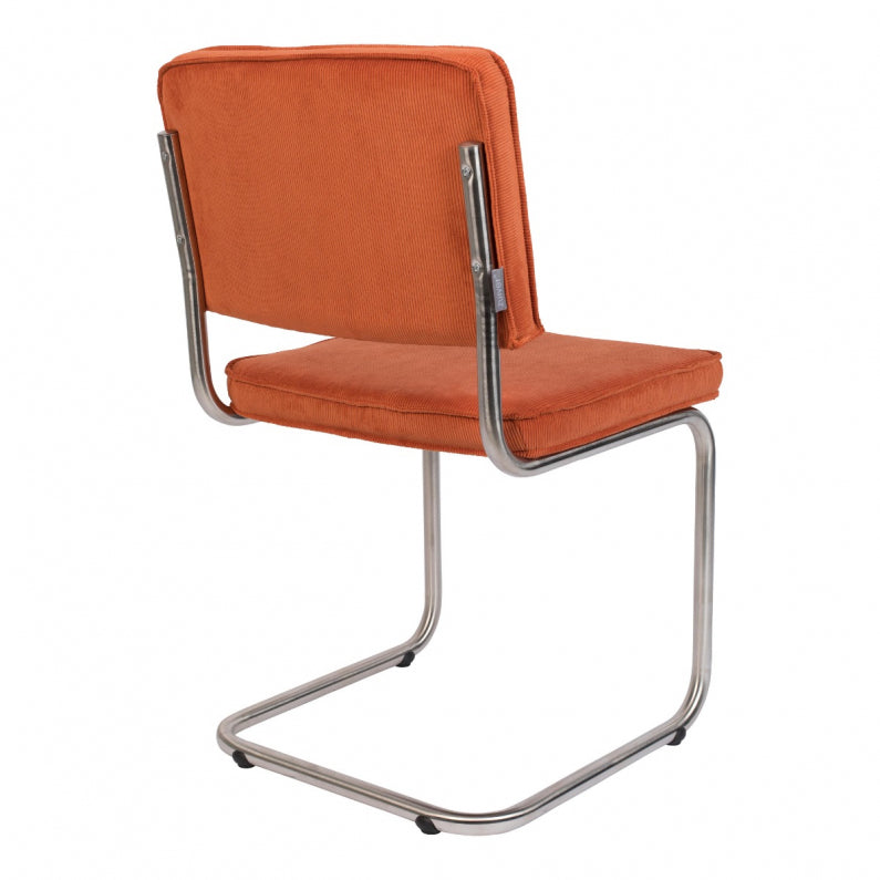 Chair ridge brushed rib orange 19a | 2 stuks