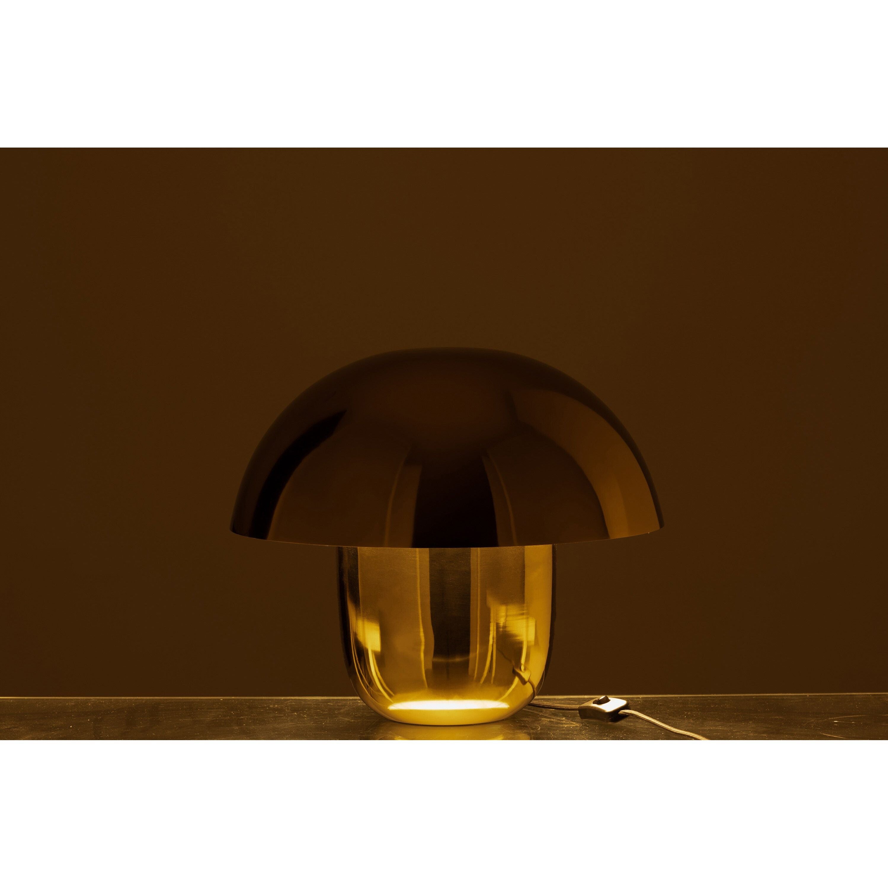 Lamp Mushroom Iron Gold Small