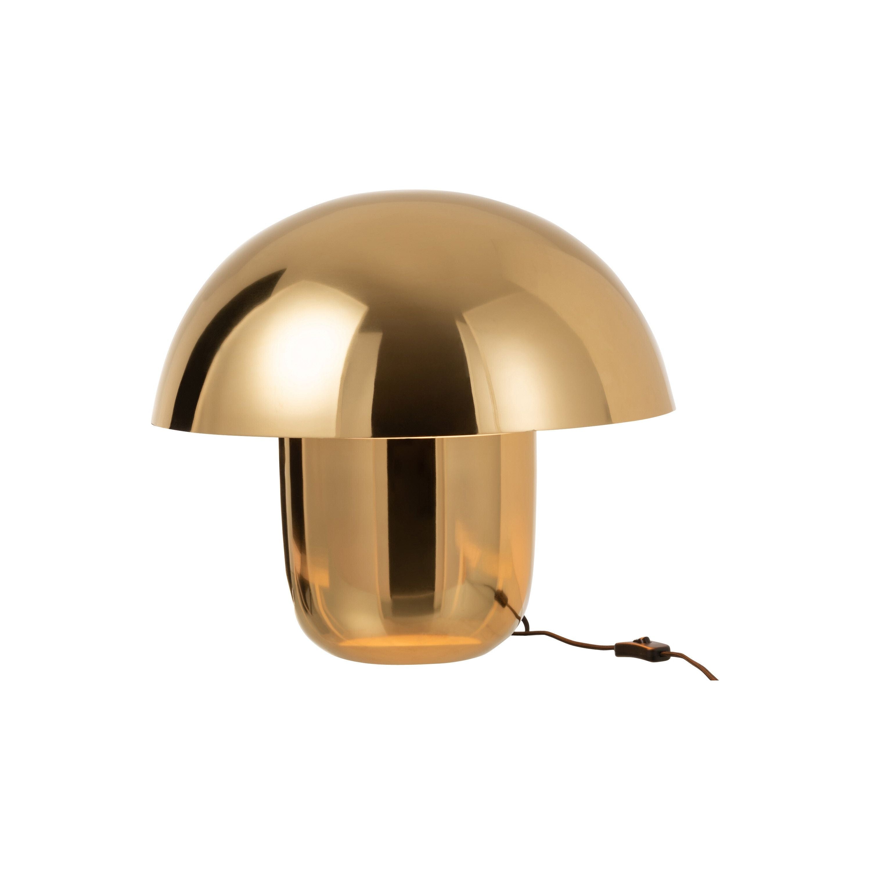 Lamp Mushroom Iron Gold Large