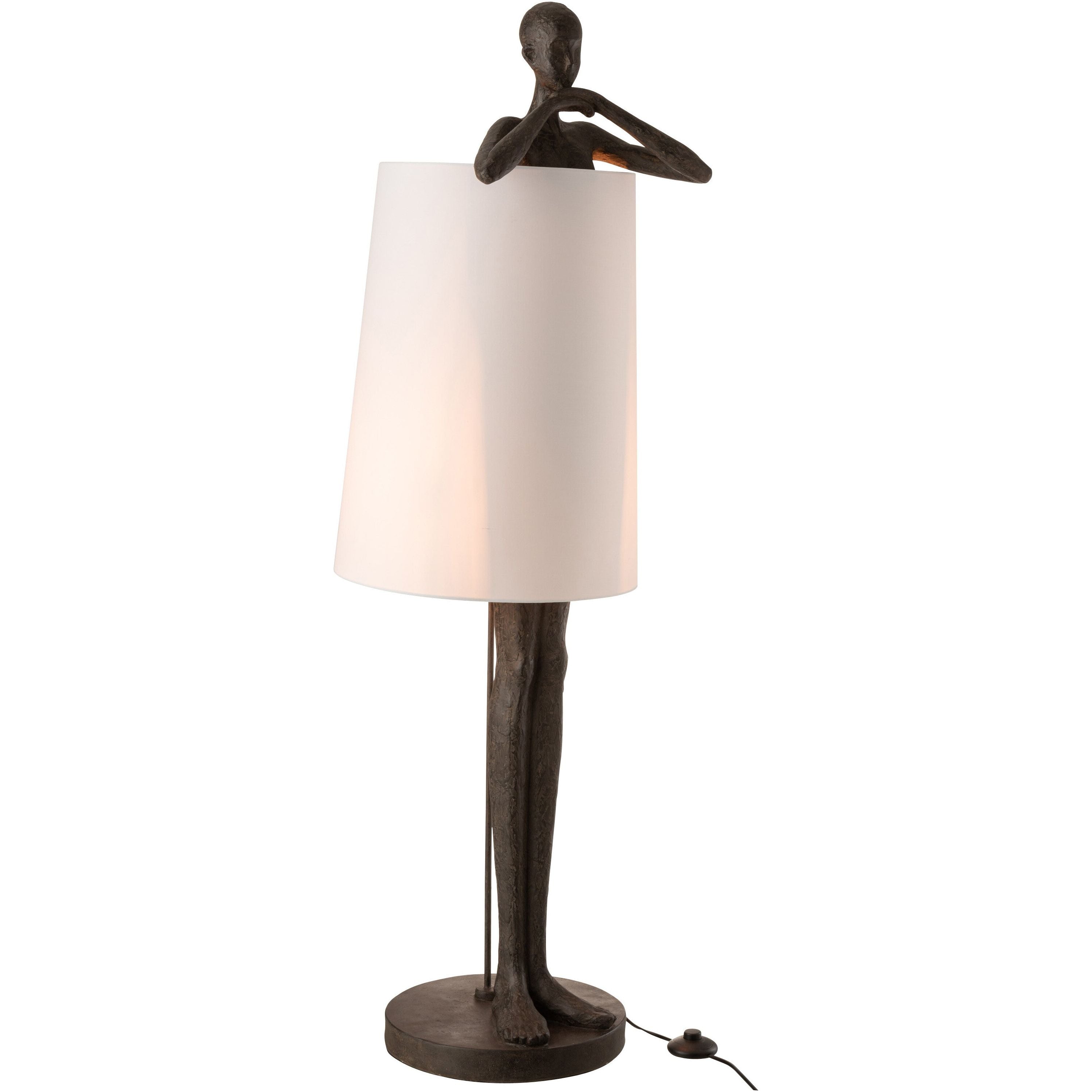 Lamp Man Poly Brown/white