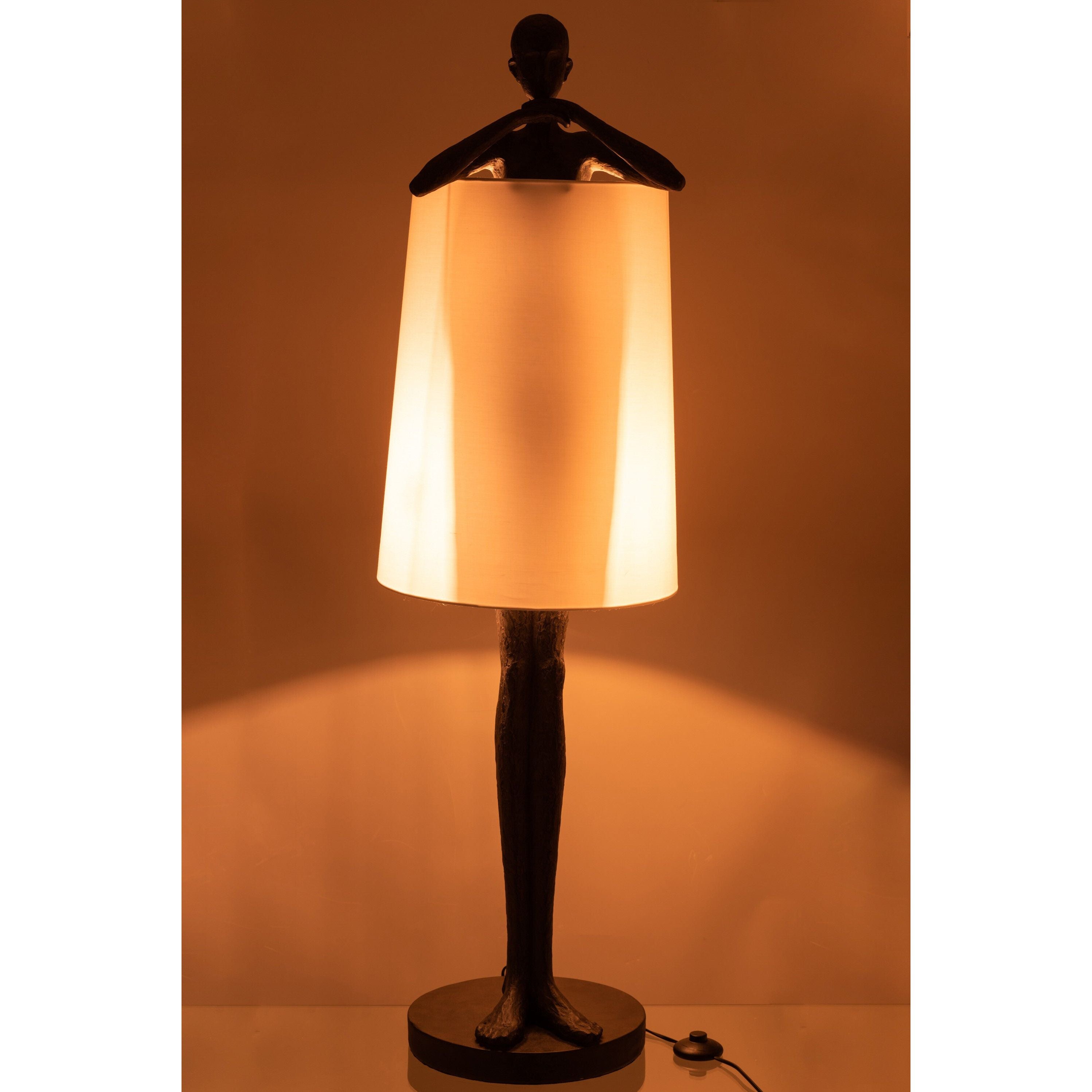 Lamp Man Poly Bruin/wit