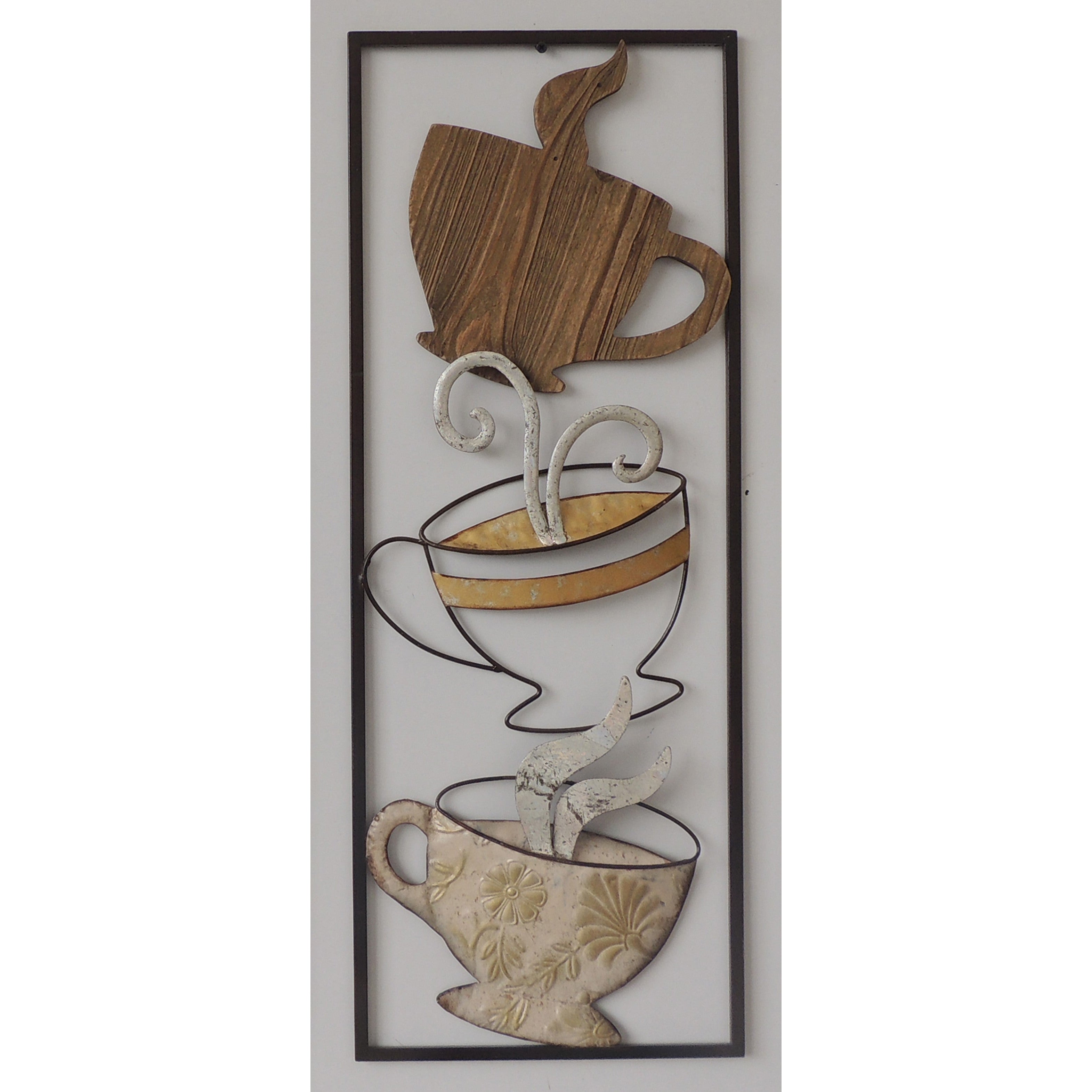 3D-metaalschilderij - Koffie en Thee 2
