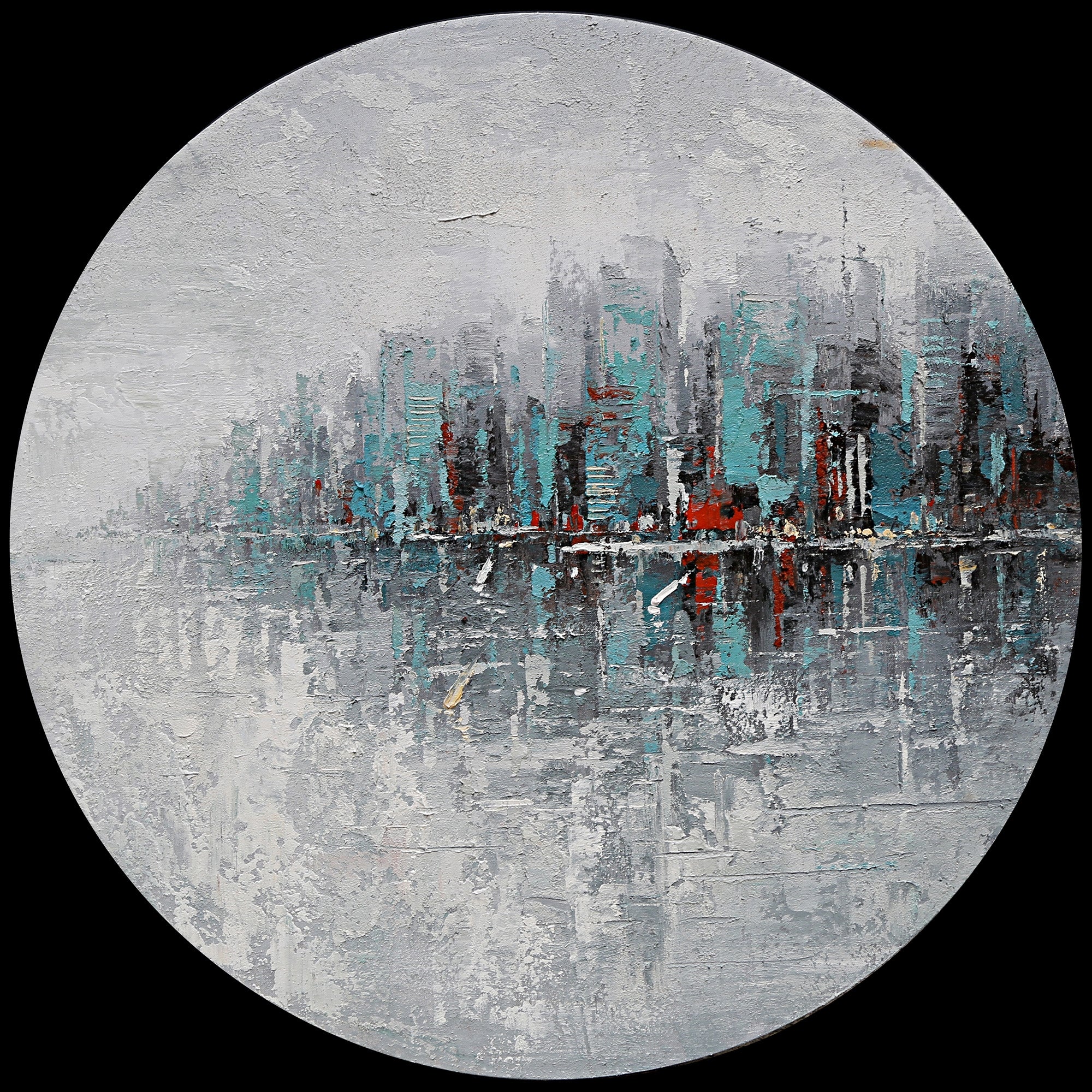 Oil painting | 80 cm round | Painting | f5570