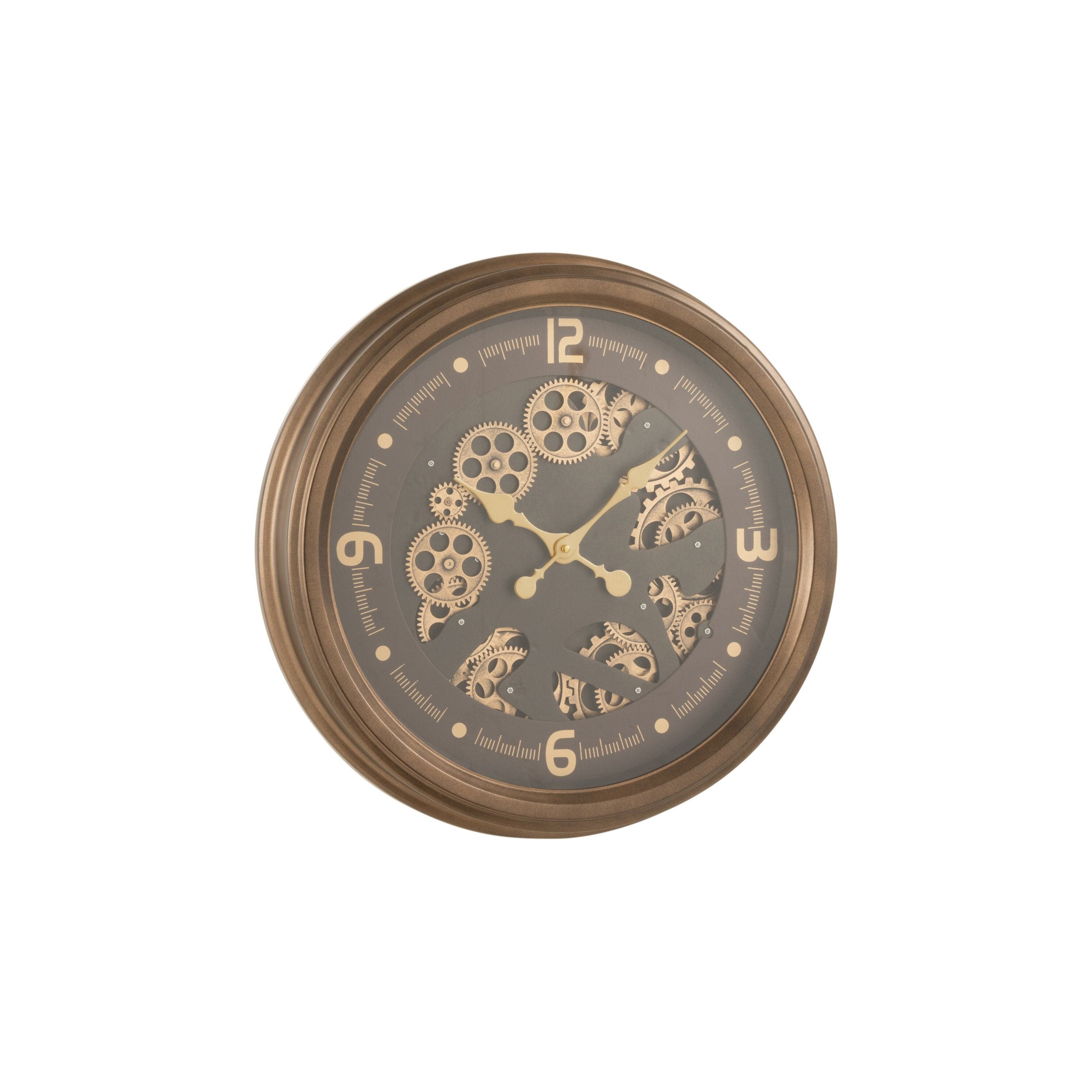 Clock Arabic Numerals Radars Interior Metal + Glass Antique