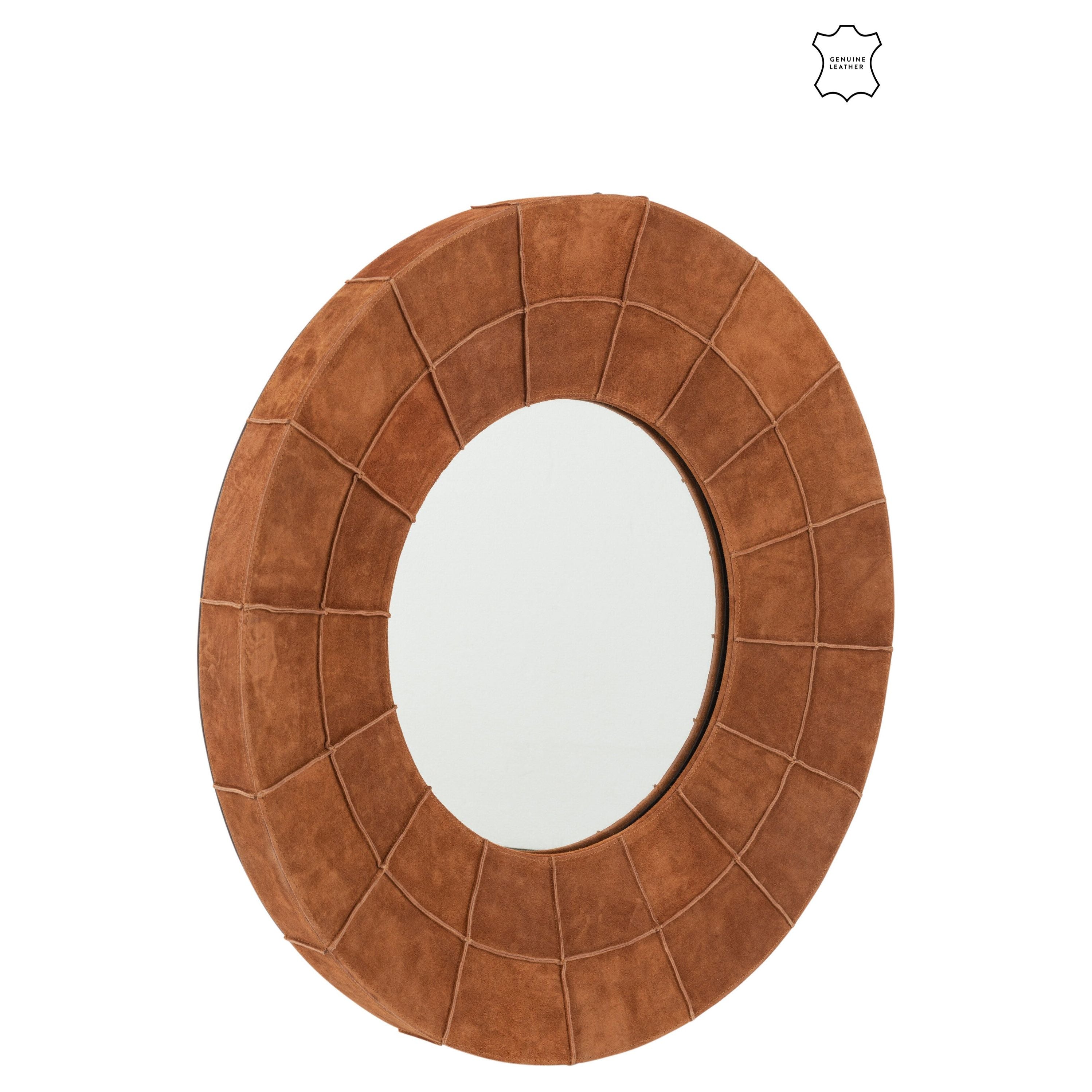 Mirror Board Around Leather Cognac