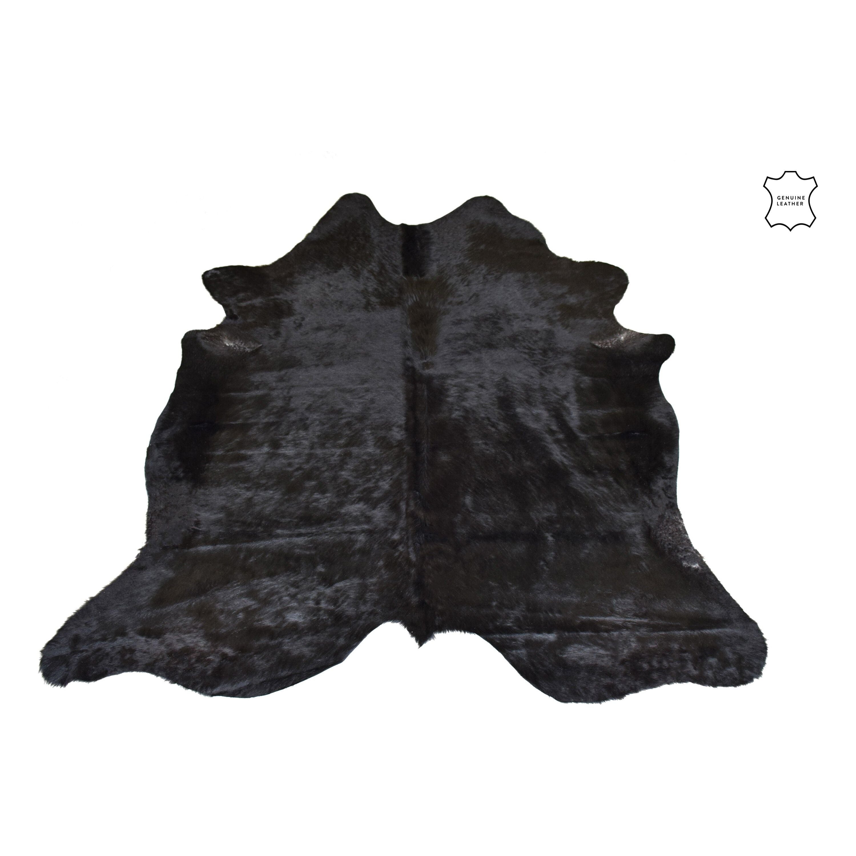 Cowhide Leather Black 3-4m²