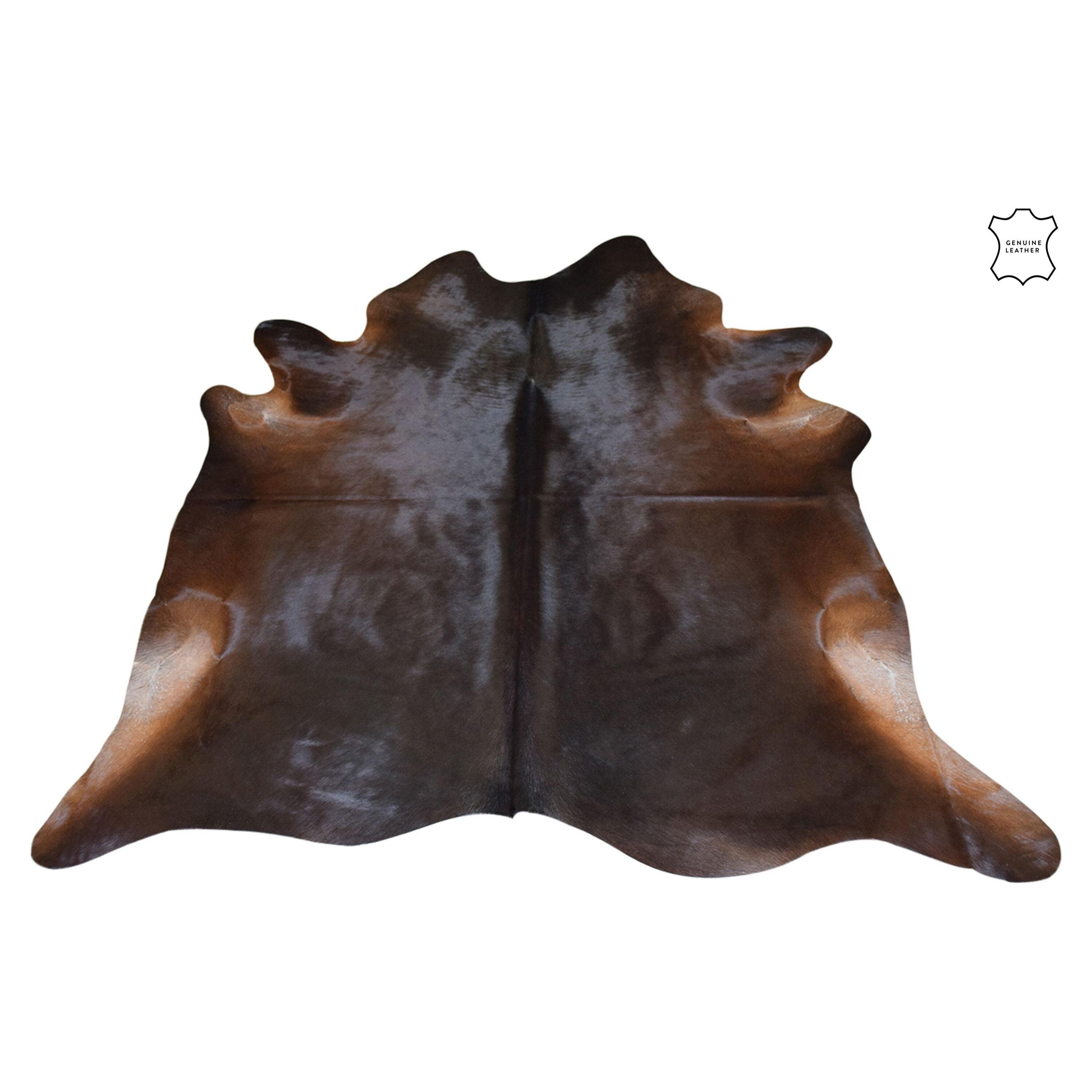 Cowhide Leather Dark Brown 3-4m²