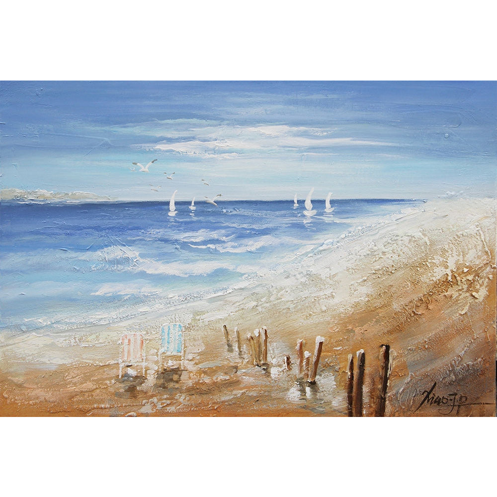 3D metal painting - Land by the sea