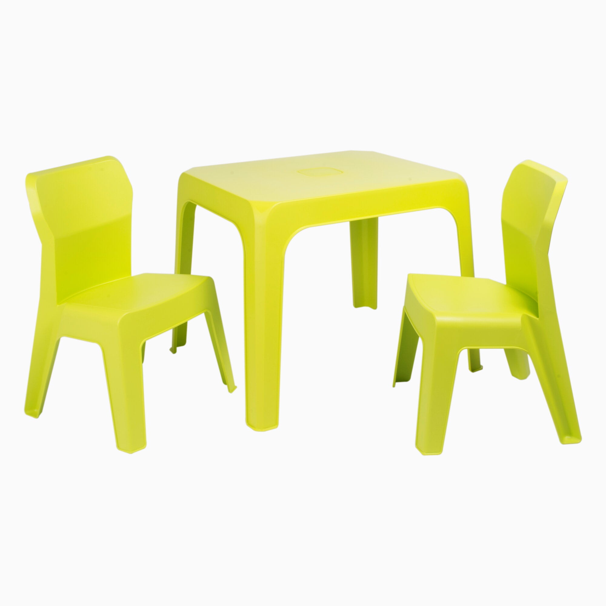 Garbar kinderstoel en tafel set 2+1 groen lime