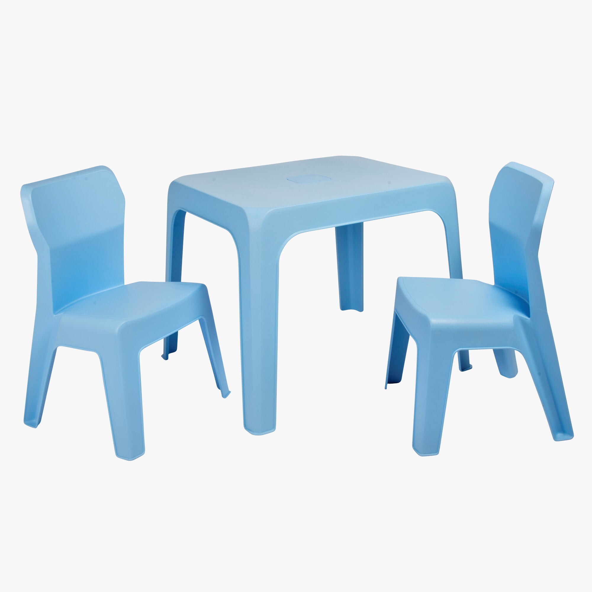 Garbar kinderstoel en tafel set 2+1 hemelsblauw