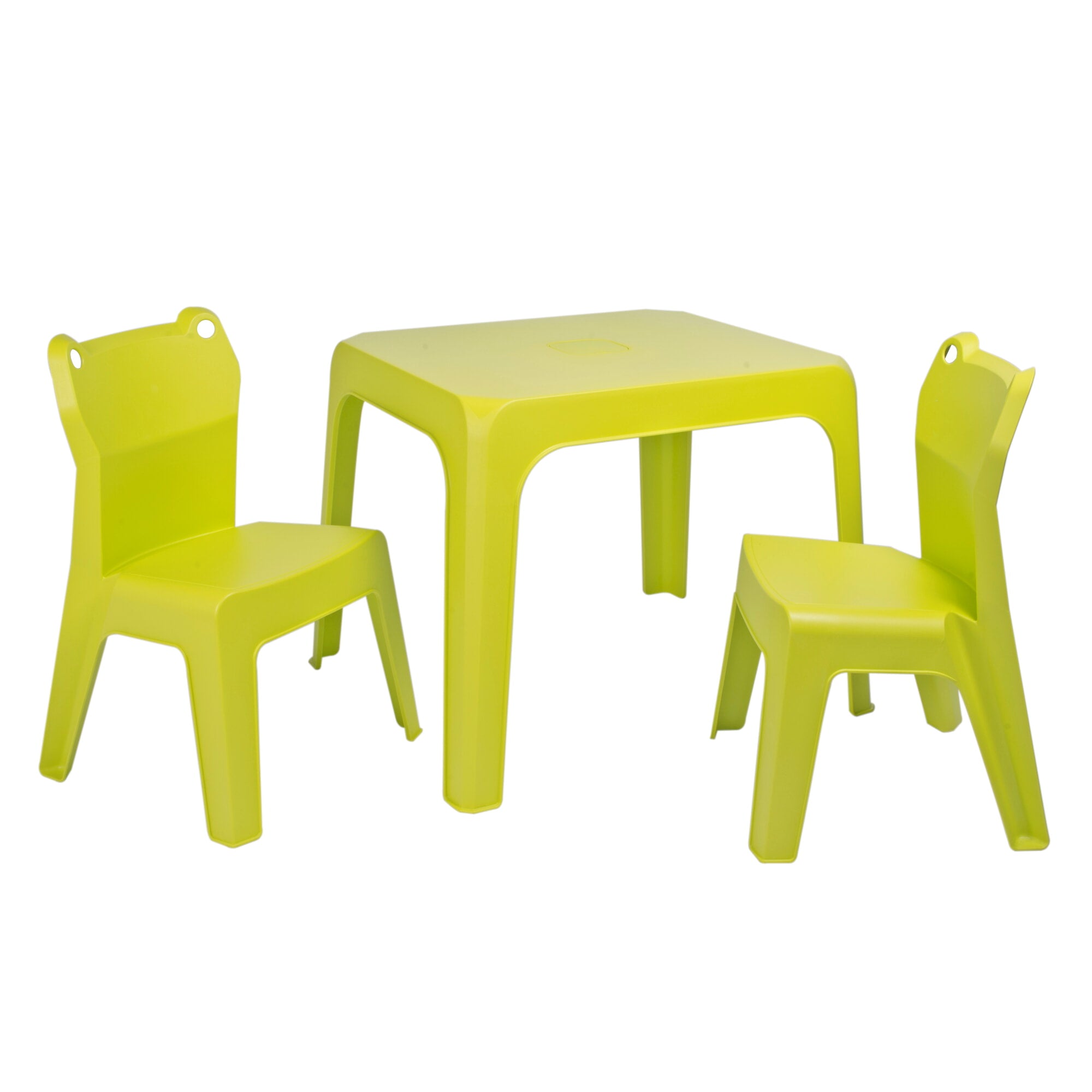 Garbar kikker kinderstoel en tafel set 2+1 groen lime