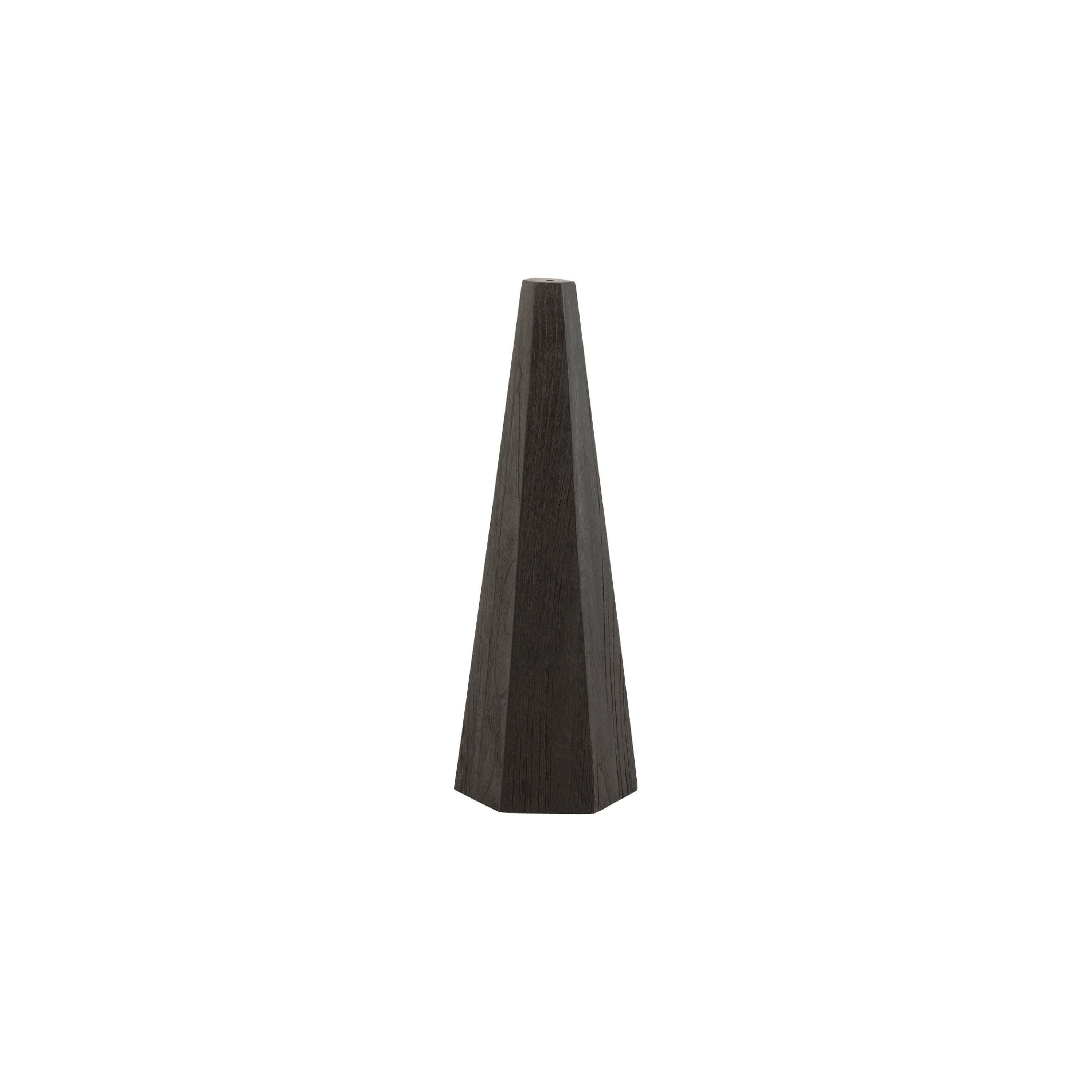 Table lamp base Octogonal Hardwood Black