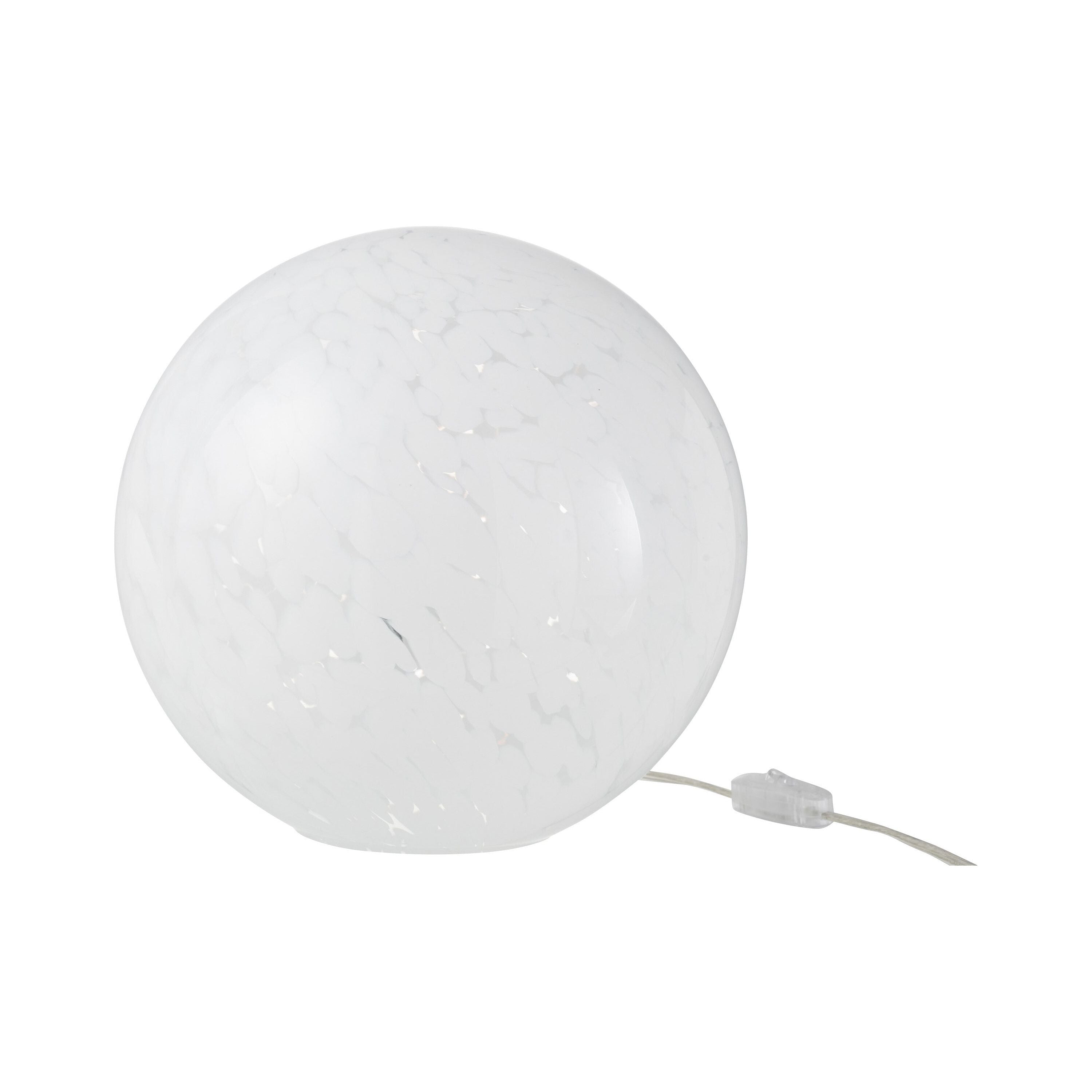 Lamp Dany Stains Round Glass White Large