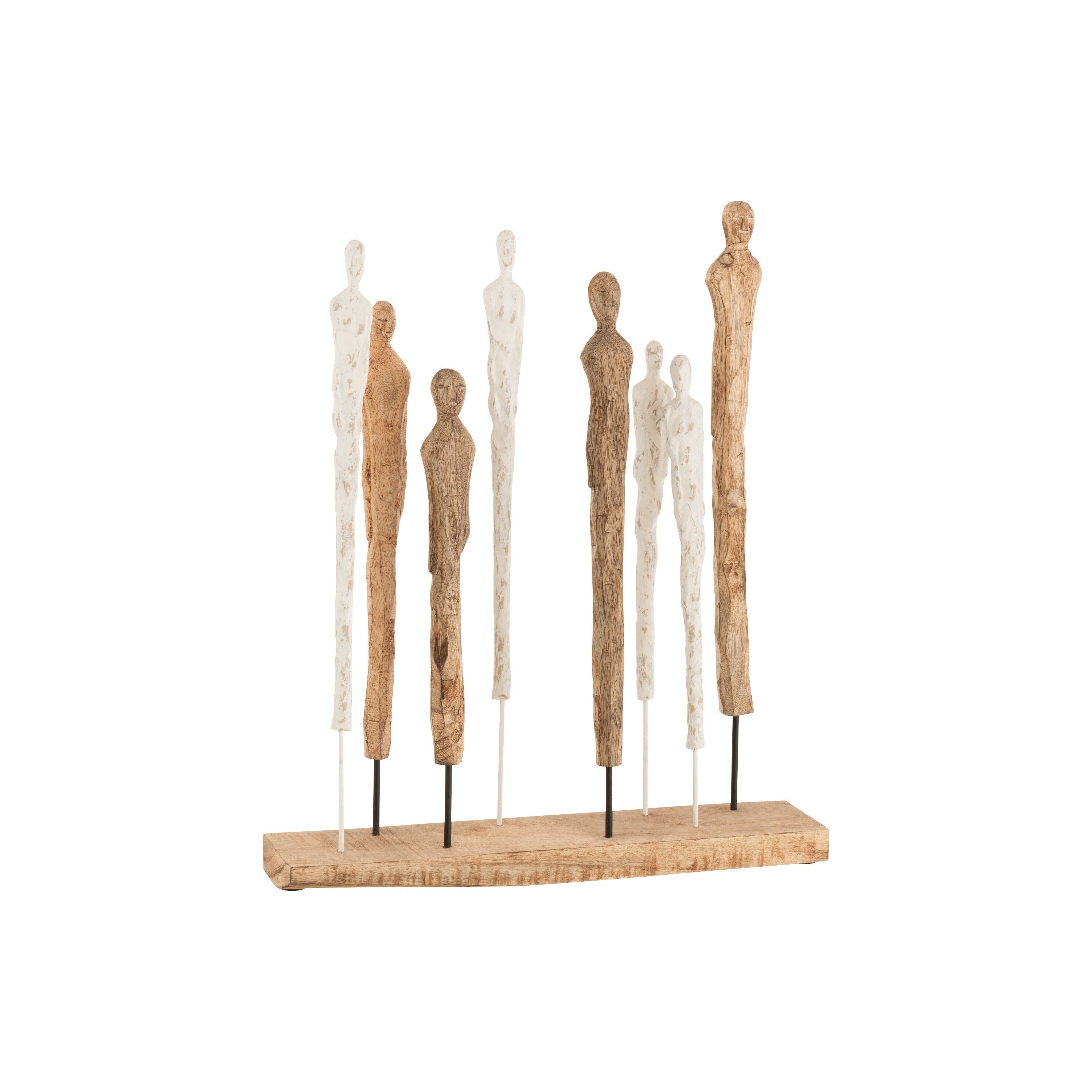 Figures 8 Thin Mango Wood/aluminum White/natural
