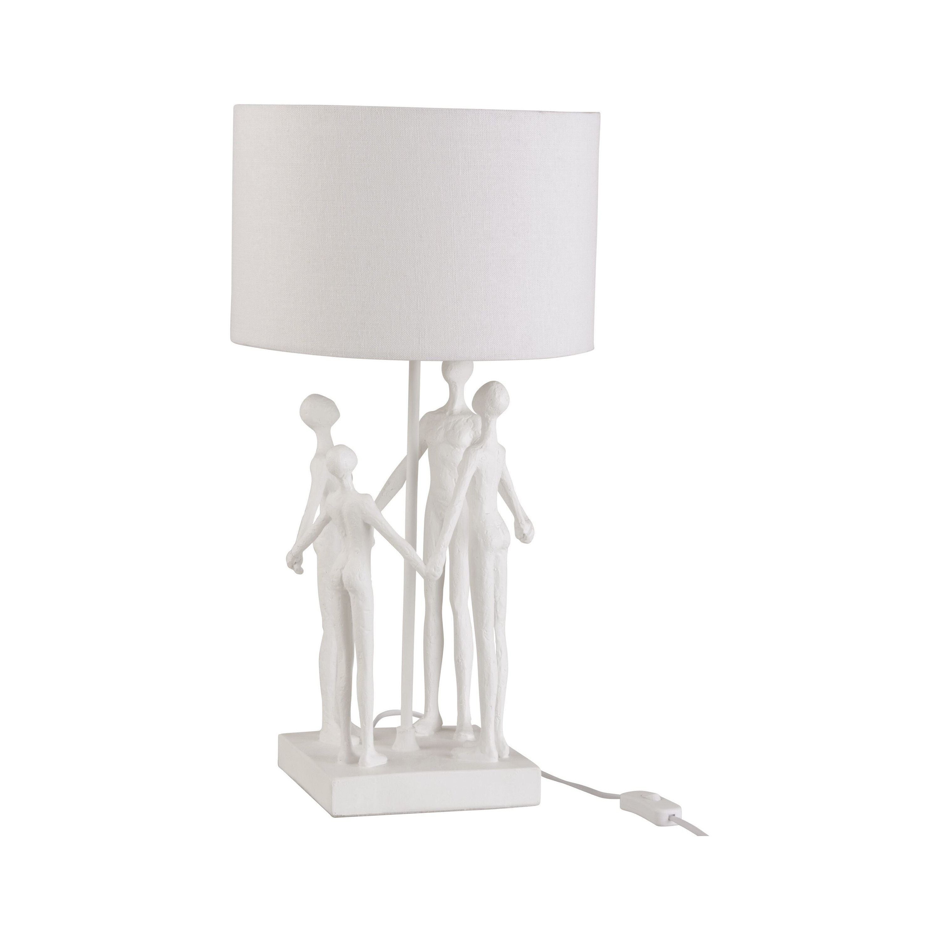 Lamp Figures Four-piece Poly White