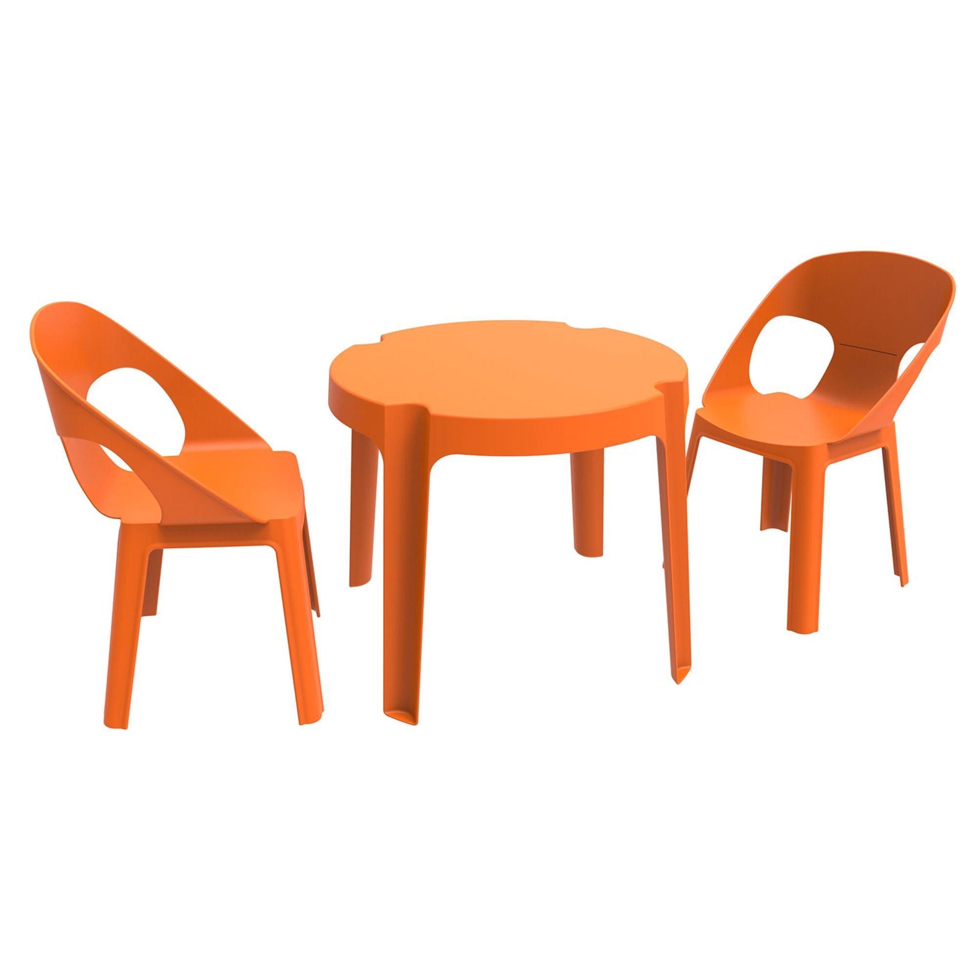 Garbar Rita children's chair table indoors, outdoor set 2+1 orange