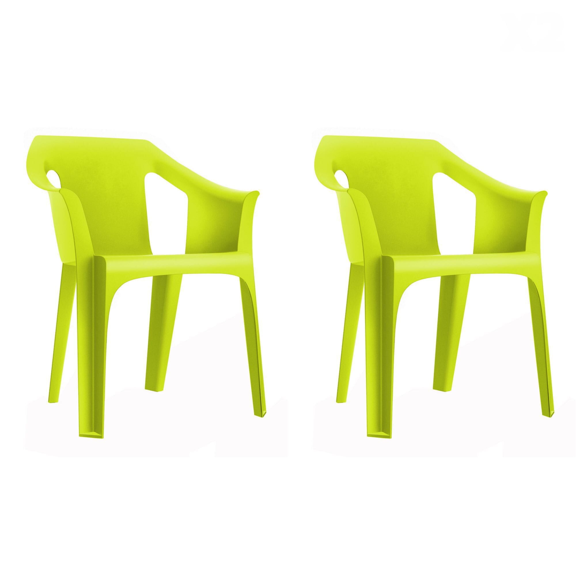 Garbar cool stoel buitenset 2 groen lime
