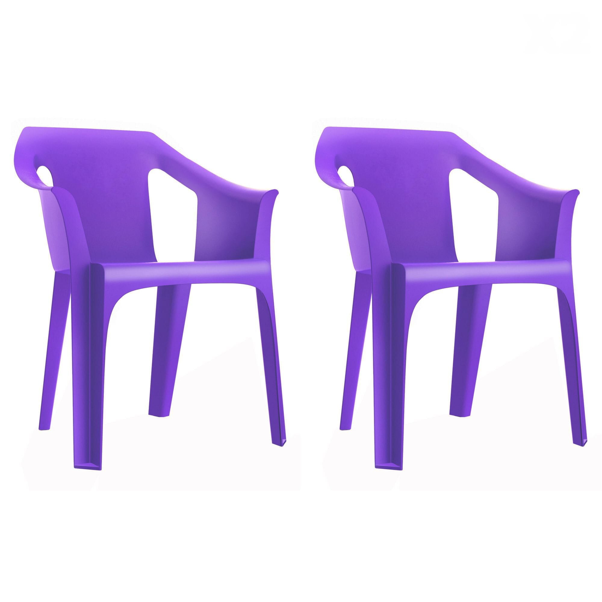 Garbar cool armchair set 2 violet