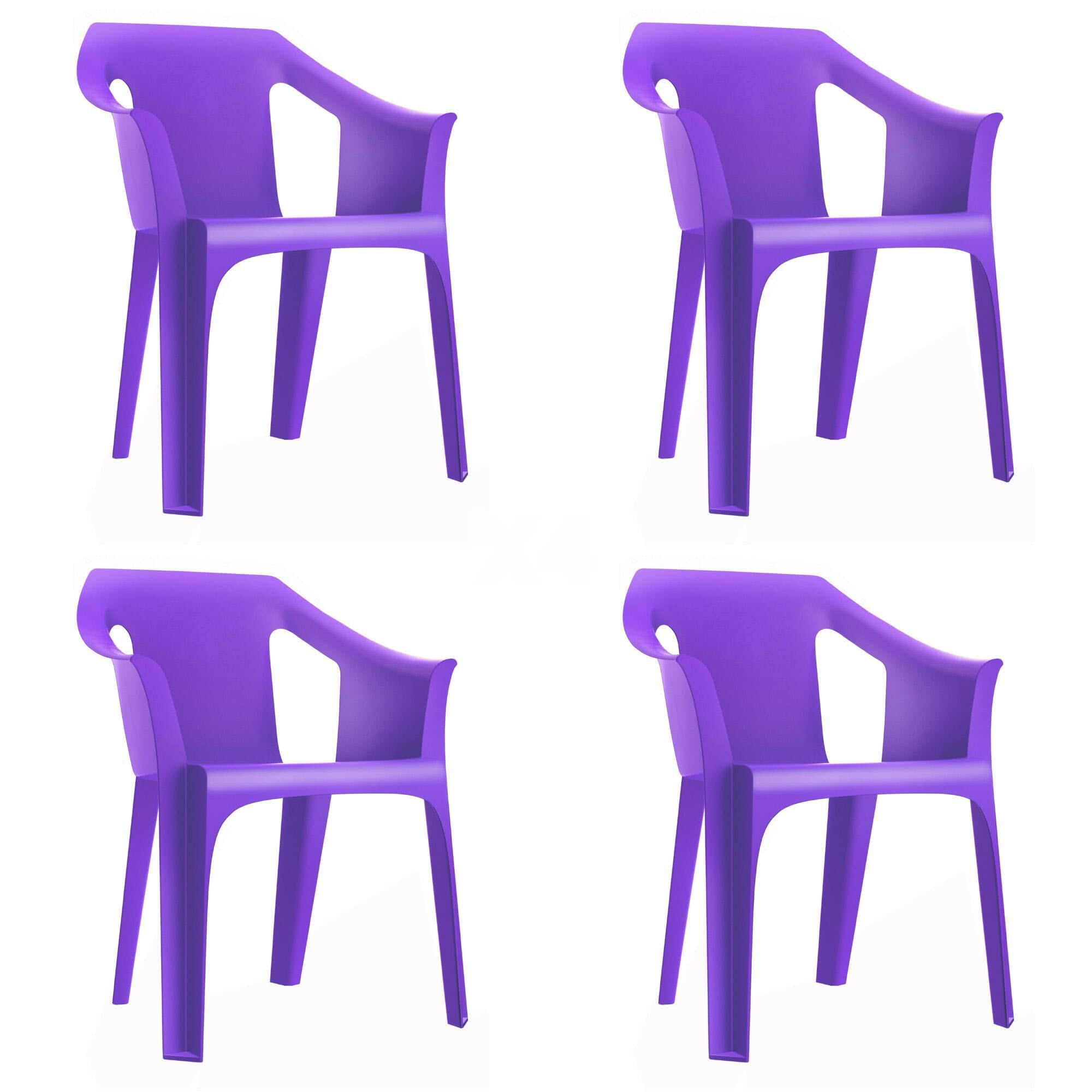 Garbar Cool Armchair Outdoor Set 4 Violet